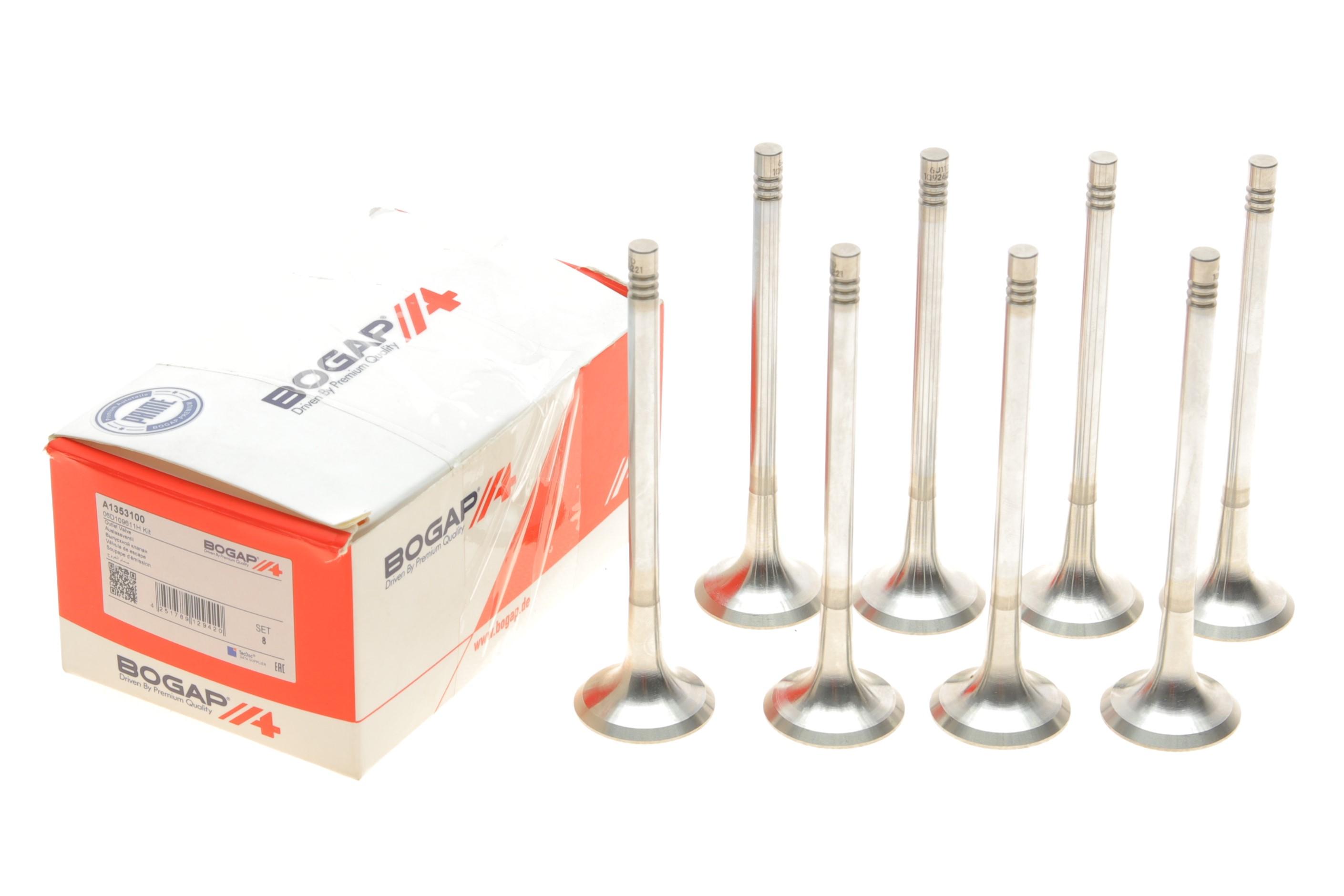 Клапан (выпуск)(к-кт 8шт) Audi A4/A6/VW Golf V/VII 1.8TSI-4.2FSI 02-