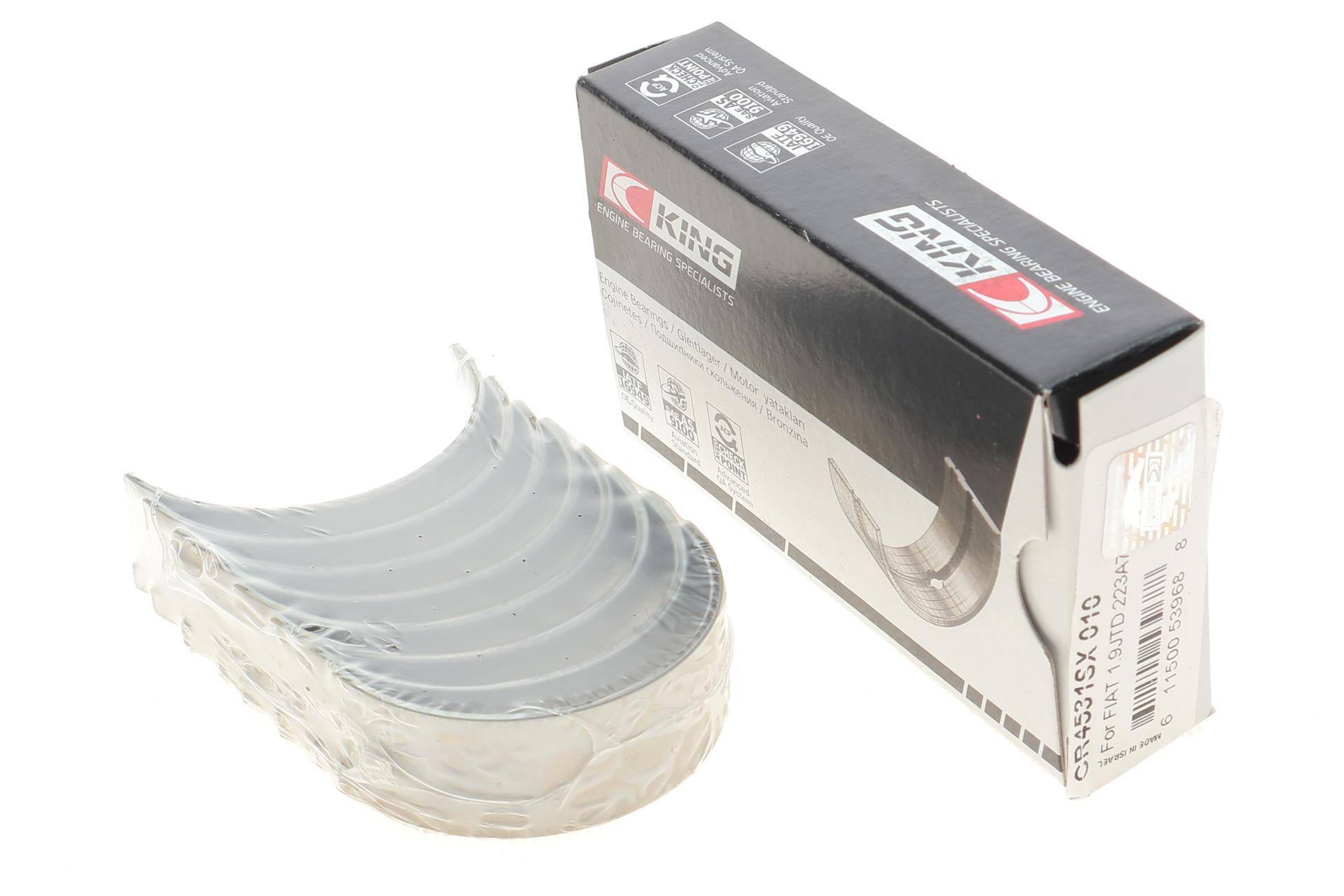 Вкладиші шатунні Fiat Doblo 1.9 JTD 01- (+0.254)