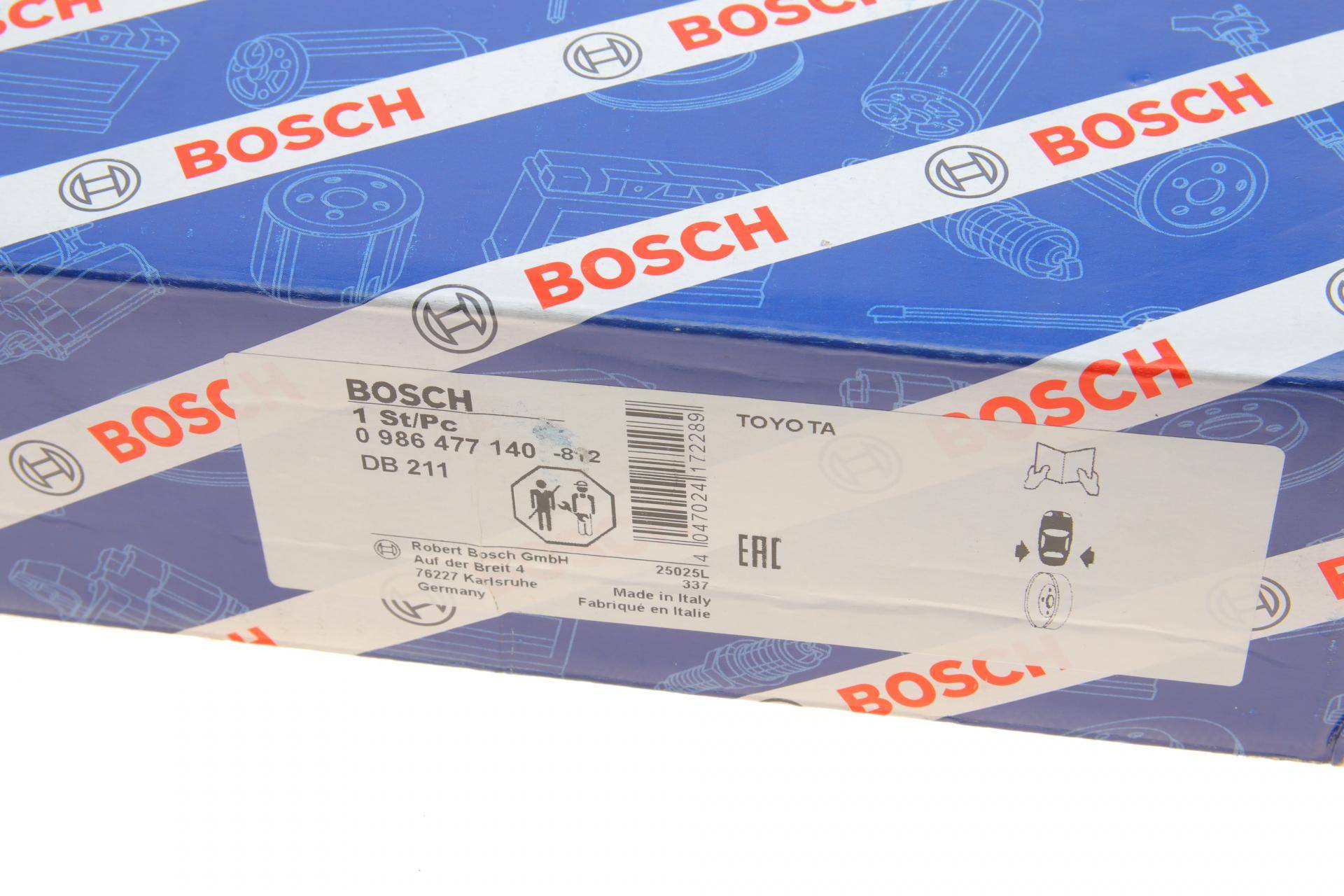 Барабан гальмівний (задній) Toyota Avensis 97-03 (228х58) d=55mm