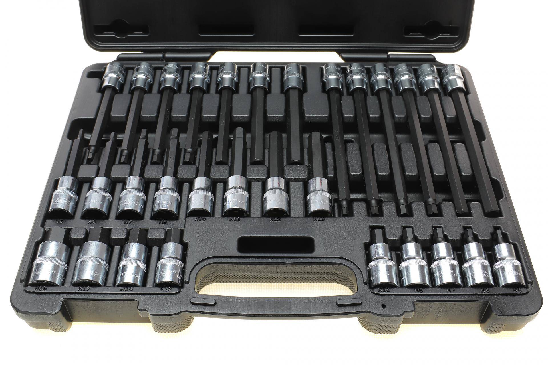 Набір головок 1/2" зі вставками Hex 30 од.