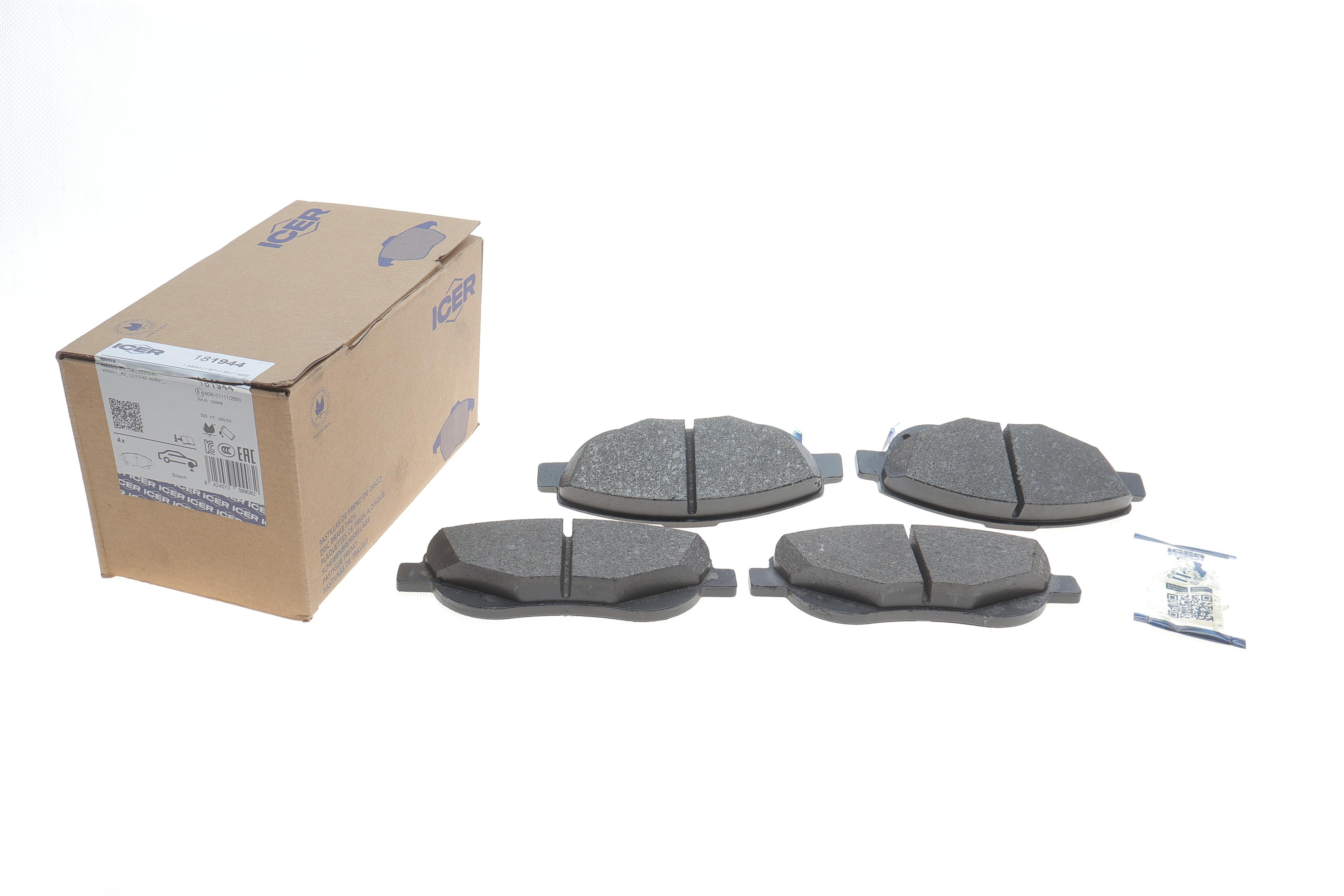 Колодки гальмівні (передні) Toyota Avensis 08-/Verso 2.2 D-4D 09-