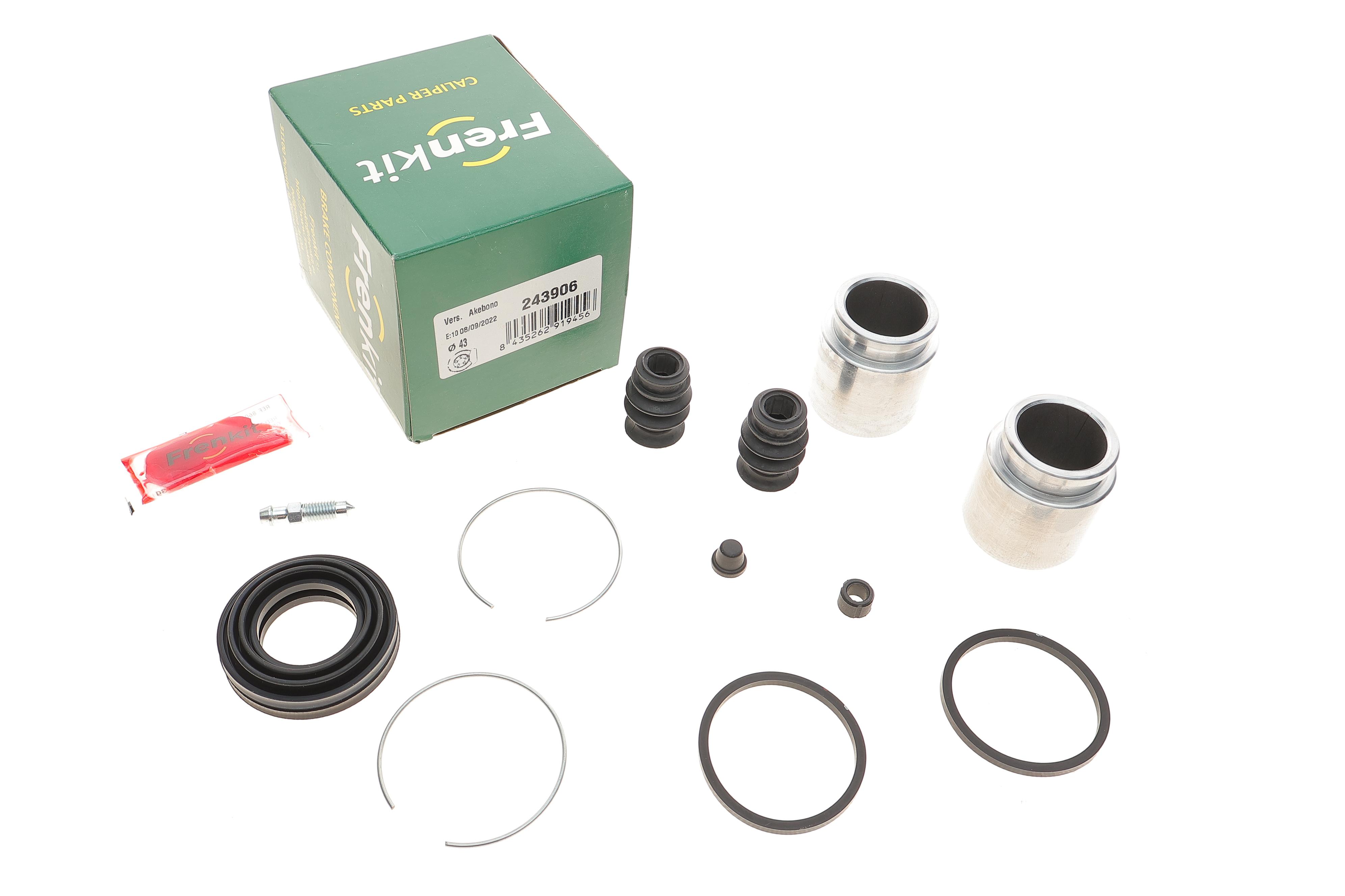 Ремкомплект супорта (переднього) Mazda B-Serie/Xedos 93-00 (d=43mm) (Akebono) (+2 поршня)