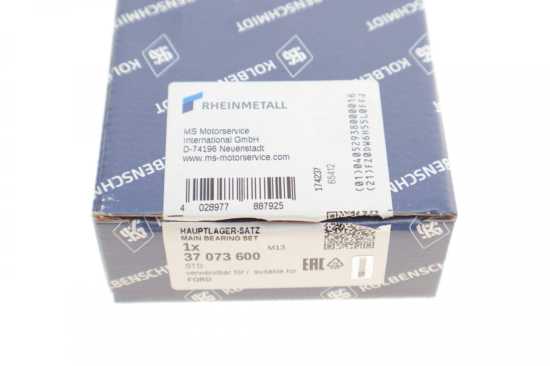 Вкладиші корінні Ford Transit/Mondeo III/Focus 1.8/2.0 98-15 (STD) (к-кт)