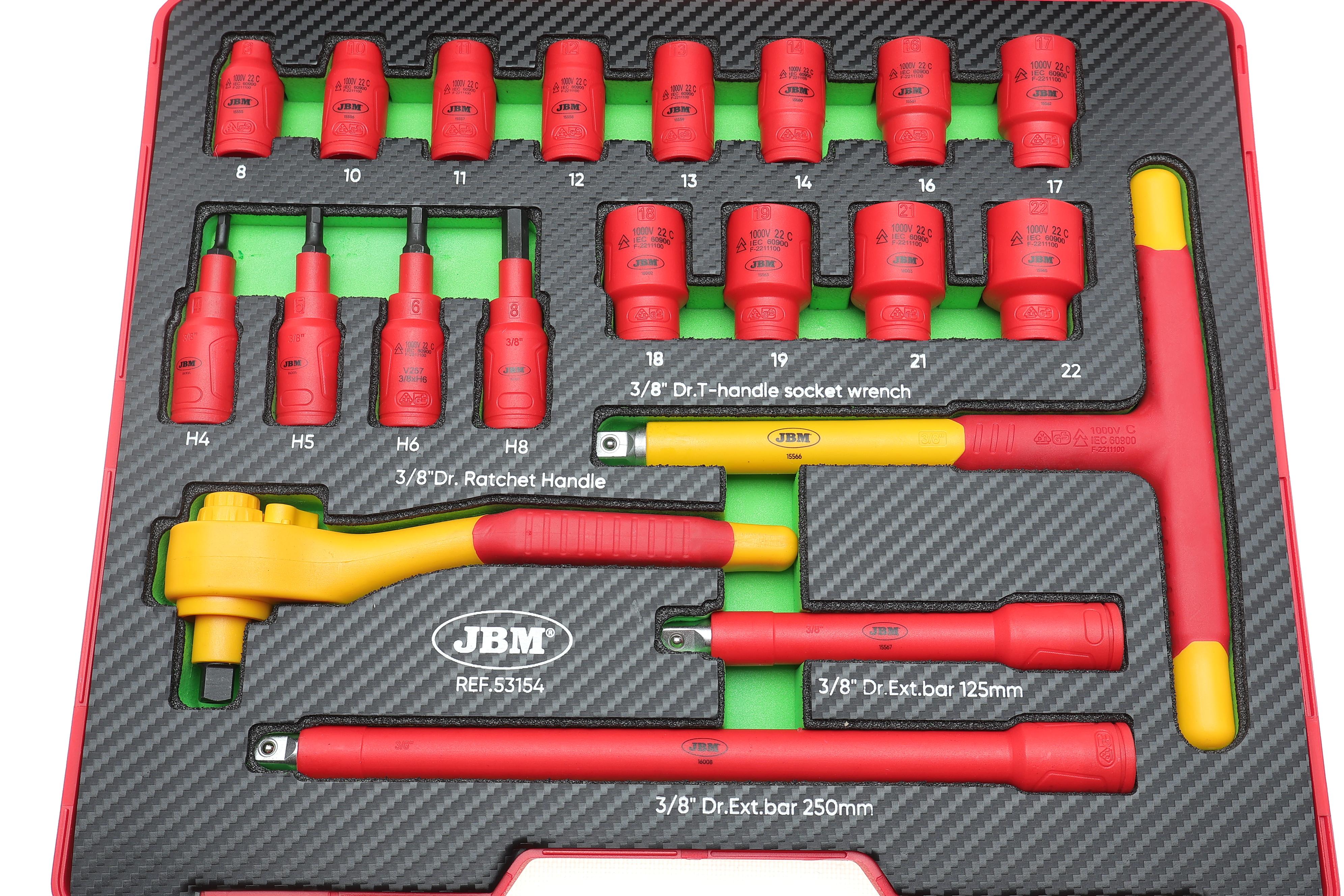 Набір інструменту діелектричного 1000В 3/8" 20 од.