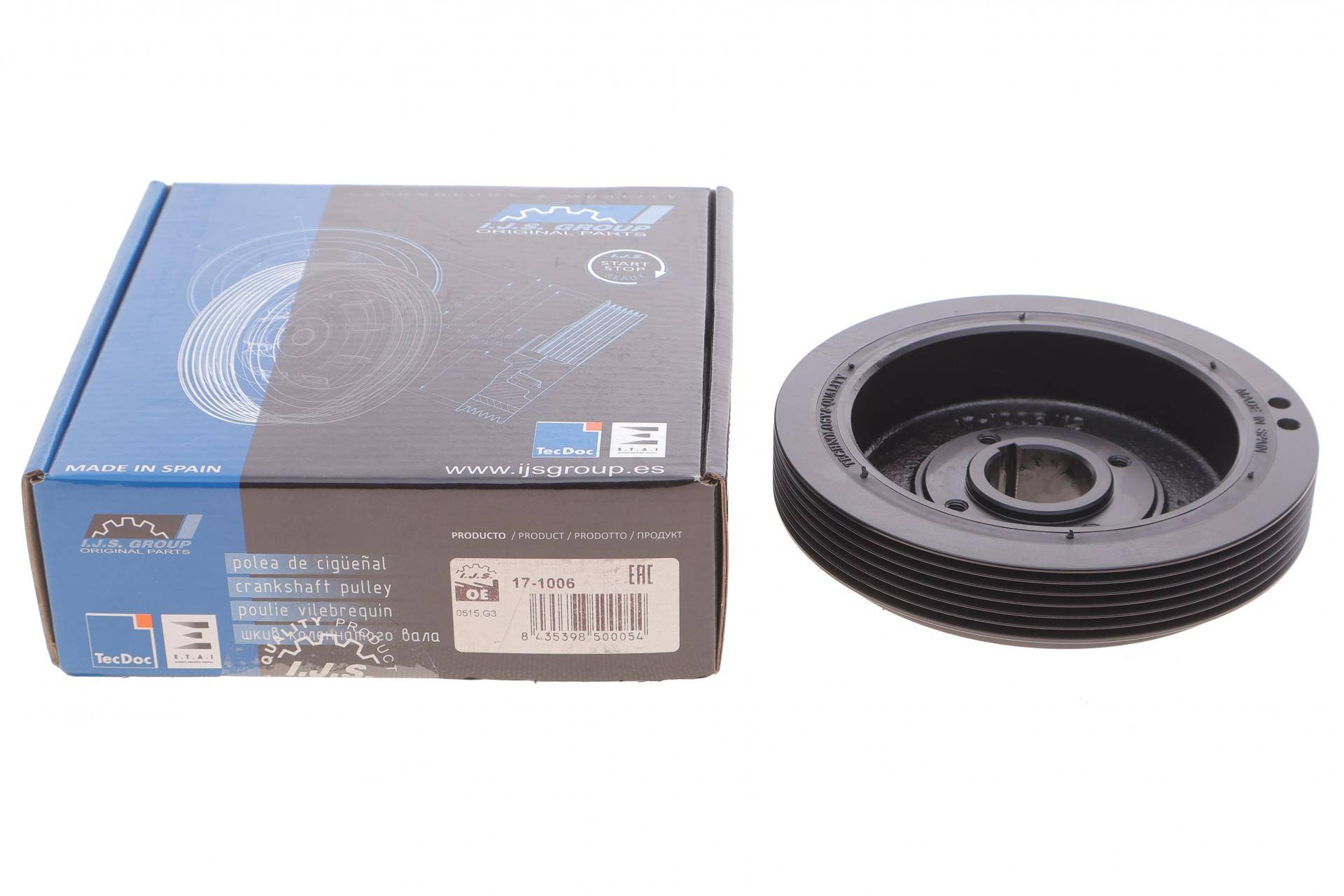 Шків колінвалу Citroen Berlingo/Jumpy/Peugeot Expert 1.8-1.9D 95-02 (6PK)