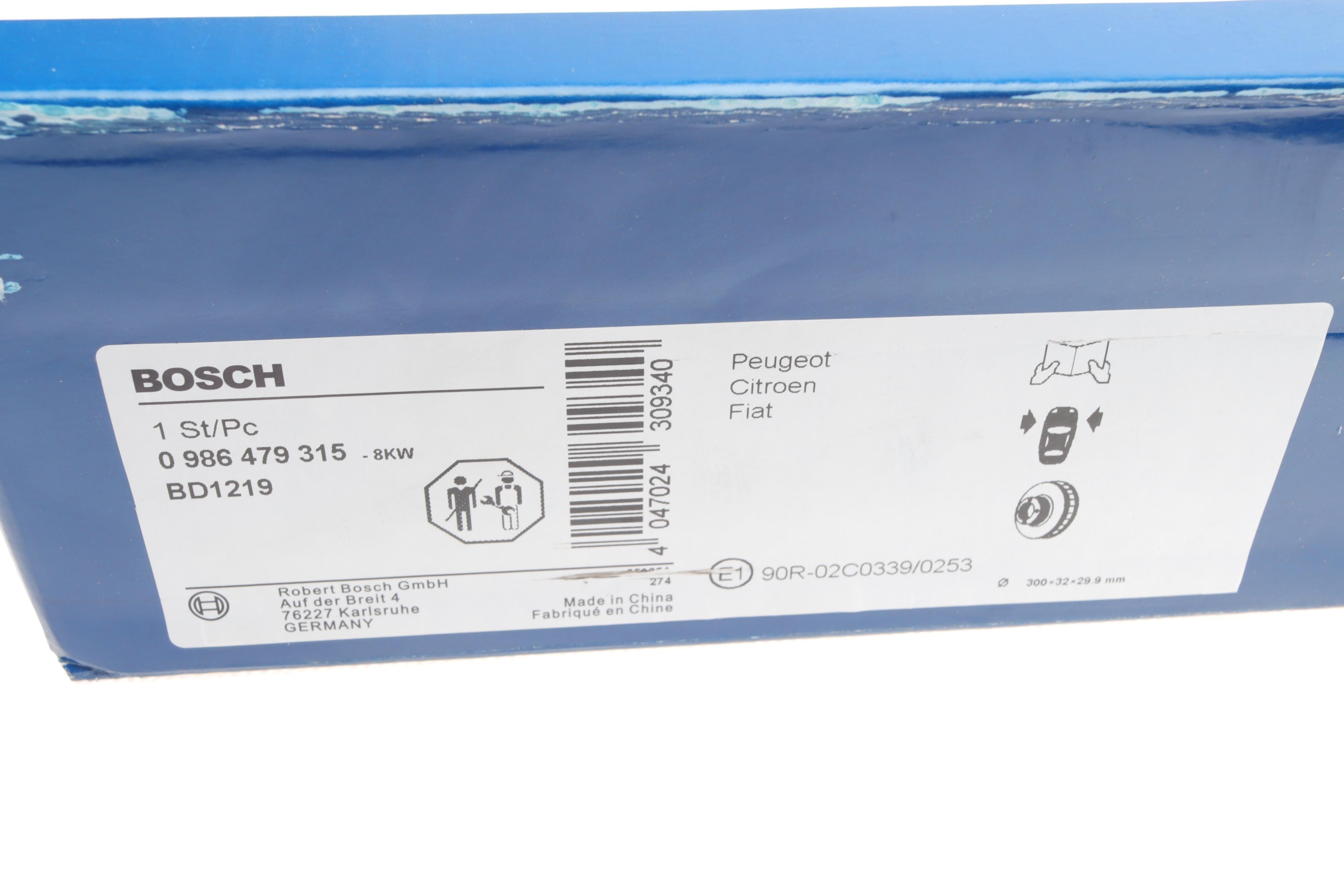 Диск гальмівний (передній) Fiat Ducato/Peugeot Boxer/Citroen Jumper 06- (299.7x32)