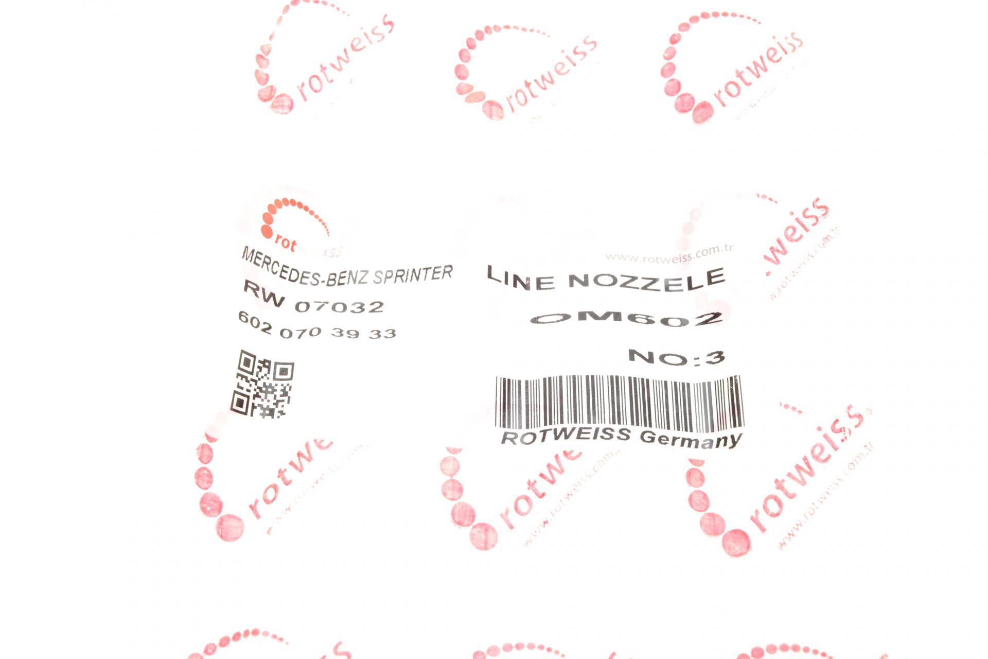 Трубка паливна високого тиску MB Sprinter 2.9TDI (3 циліндра)