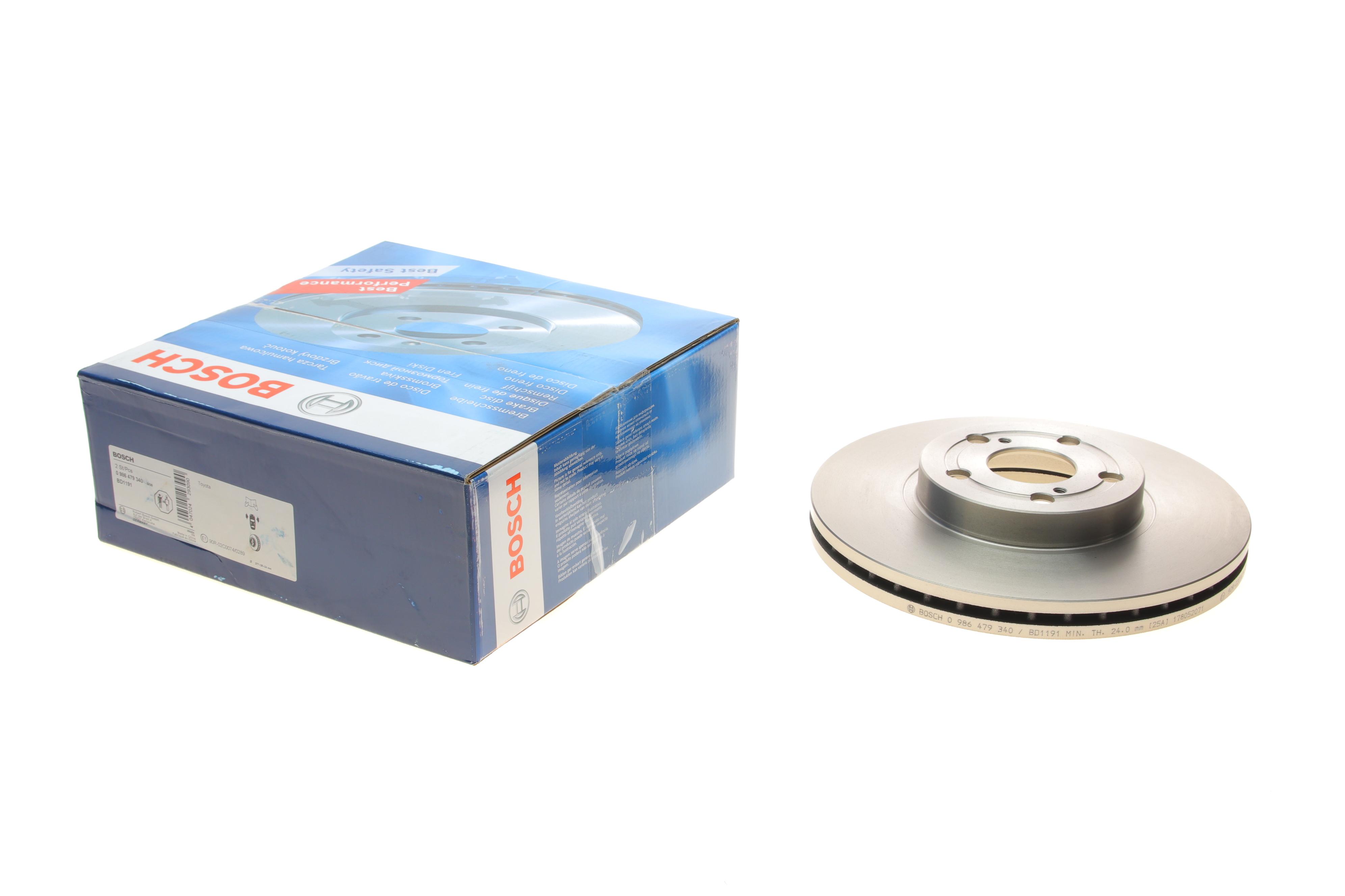 Диск гальмівний (передній) Totota Avensis 03-08 (277x26)