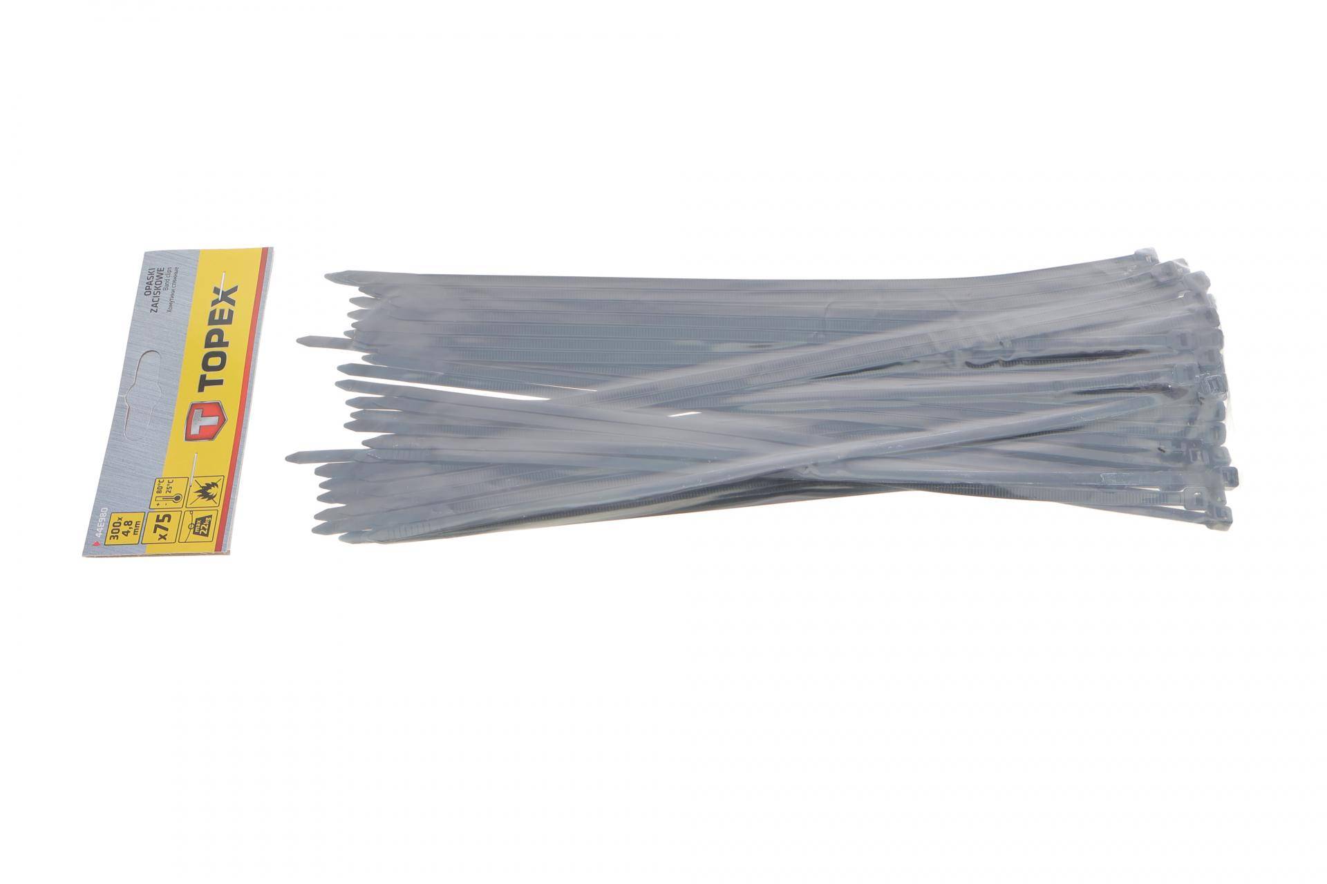 Набір стяжок пластикових 4,8x300 мм 75 од. (чорна)