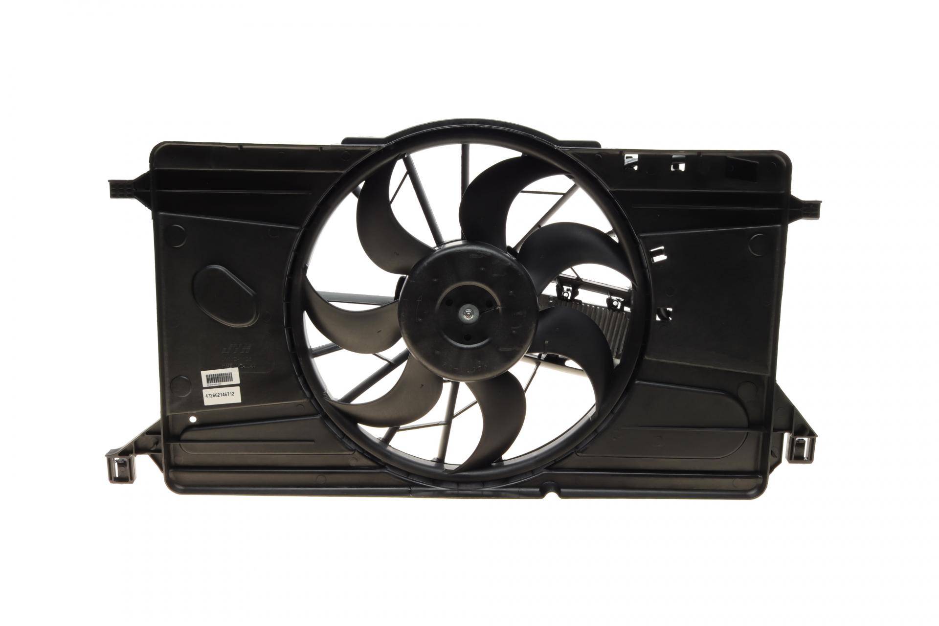 Вентилятор радіатора Ford Focus 1.4/1.6 04-12/Mazda 1.3/1.6 03-09 (з дифузором)