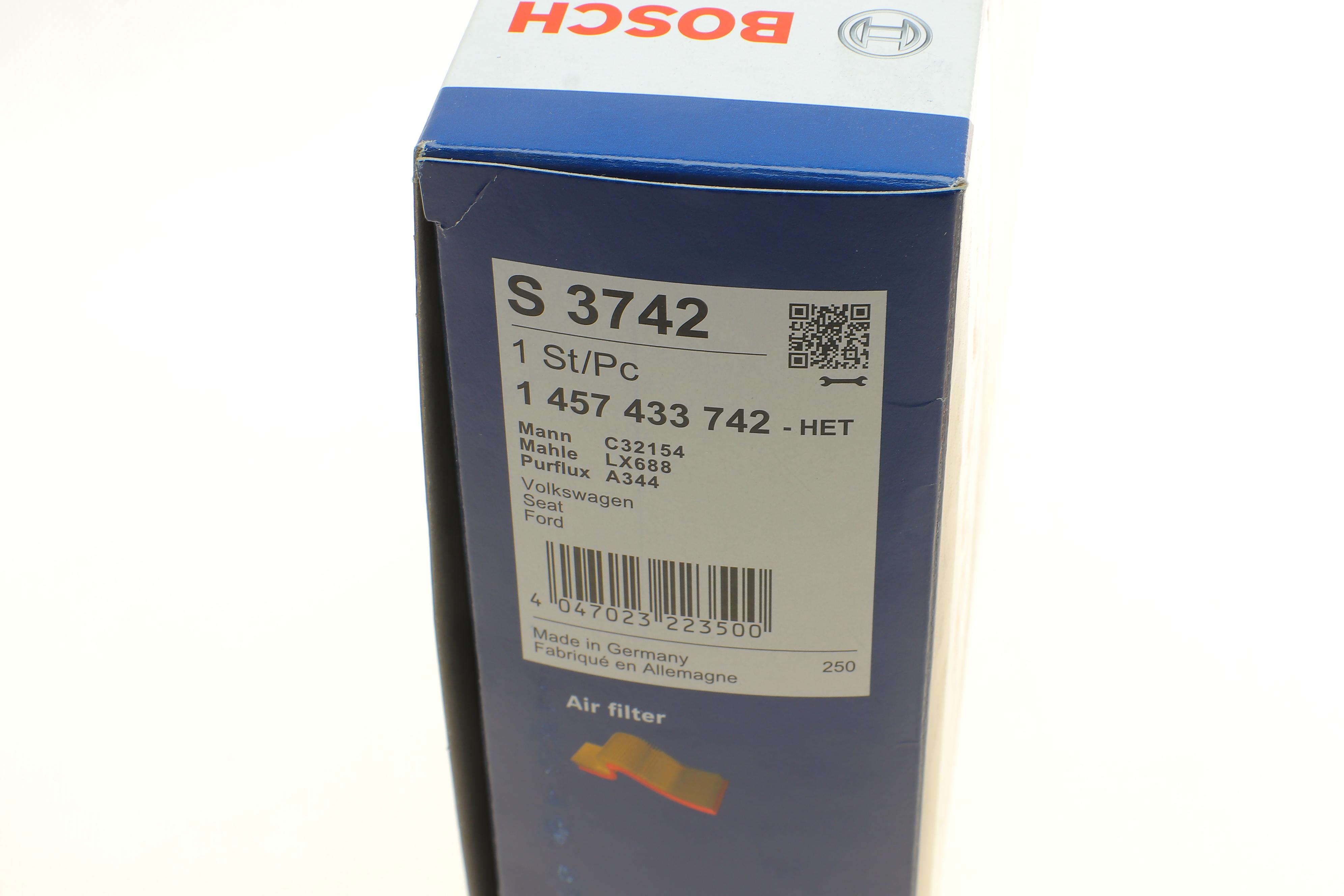 Фильтр воздушный VW Sharan 95-10 (с поролоном)