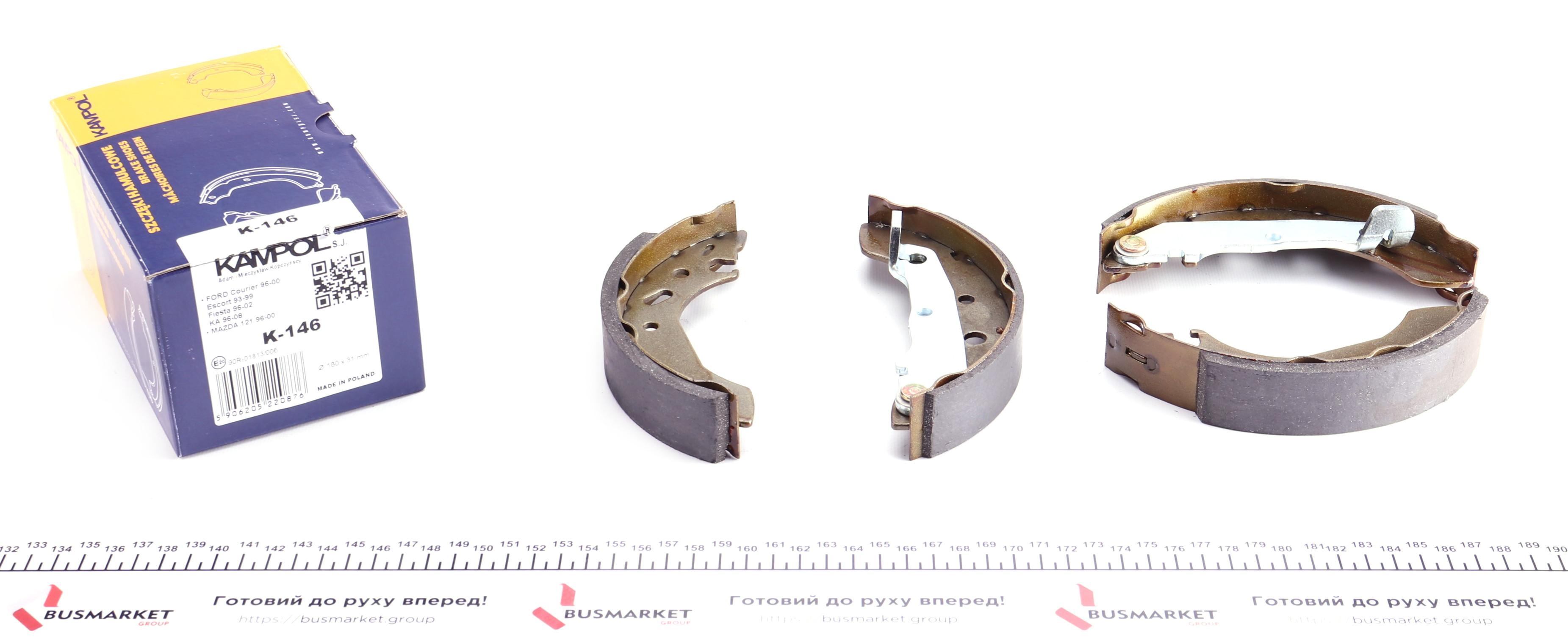 Колодки гальмівні (задні) Ford Escort 95-01 (барабанні) (180x31)