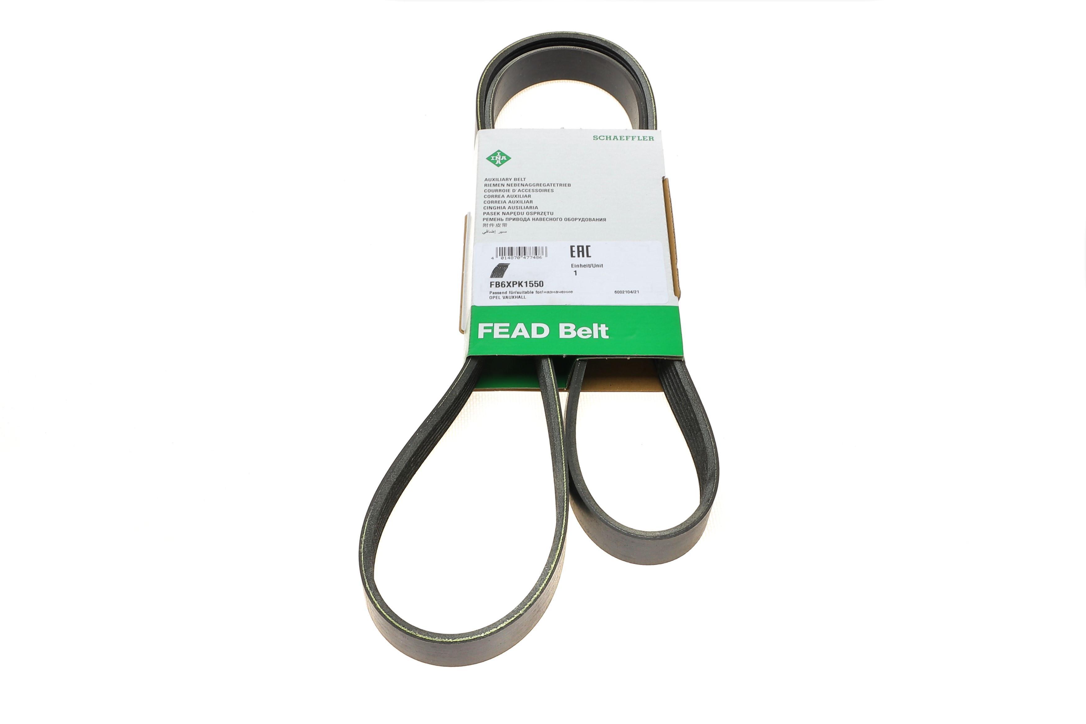 Ремень генератора Opel Astra J/Zafira 1.6/1.8 09- (6PK1550)