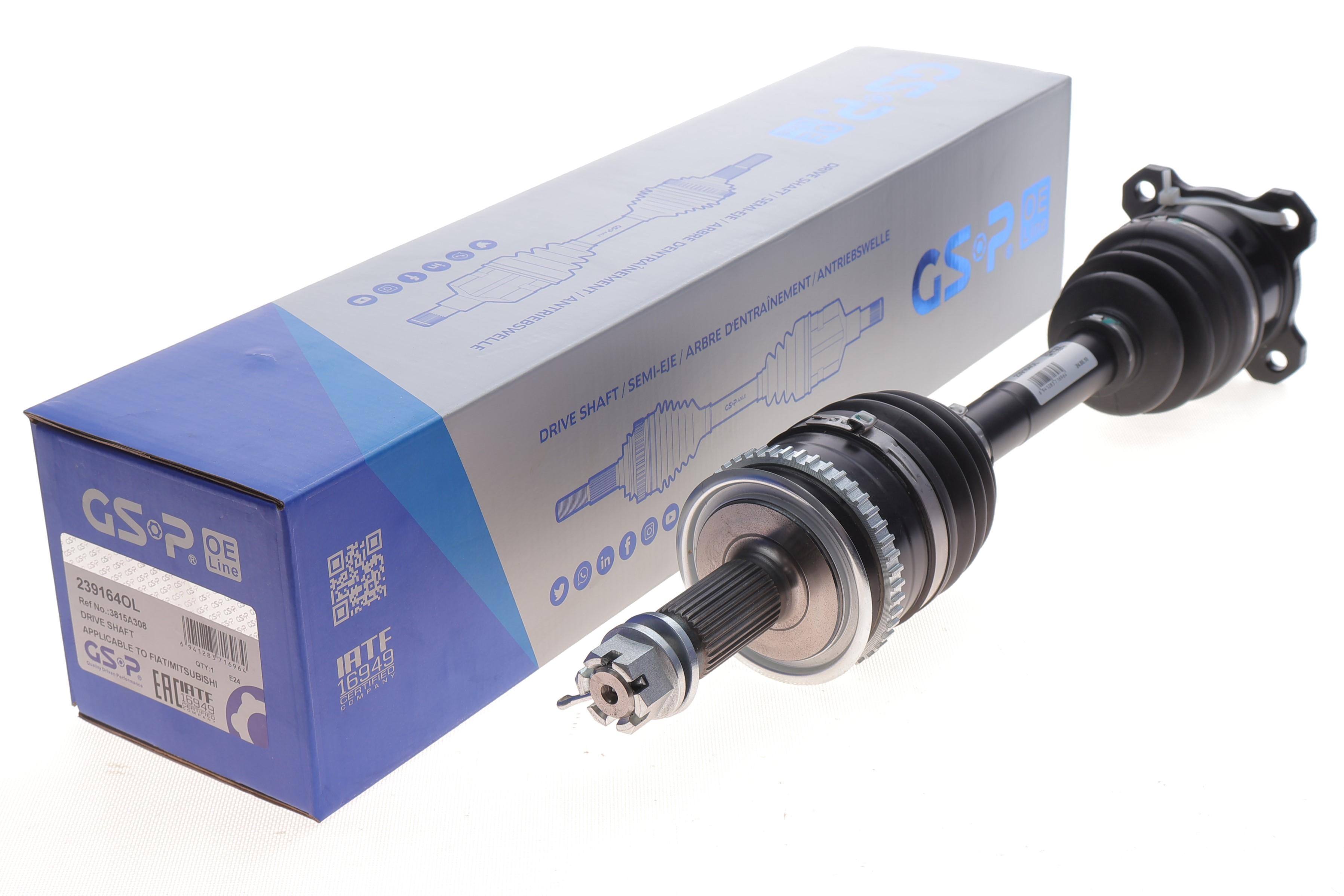 Піввісь (передня) (R) Mitsubishi L200 2.4-2.5 DI-D 05- (30z/489mm) (+ABS 47z)