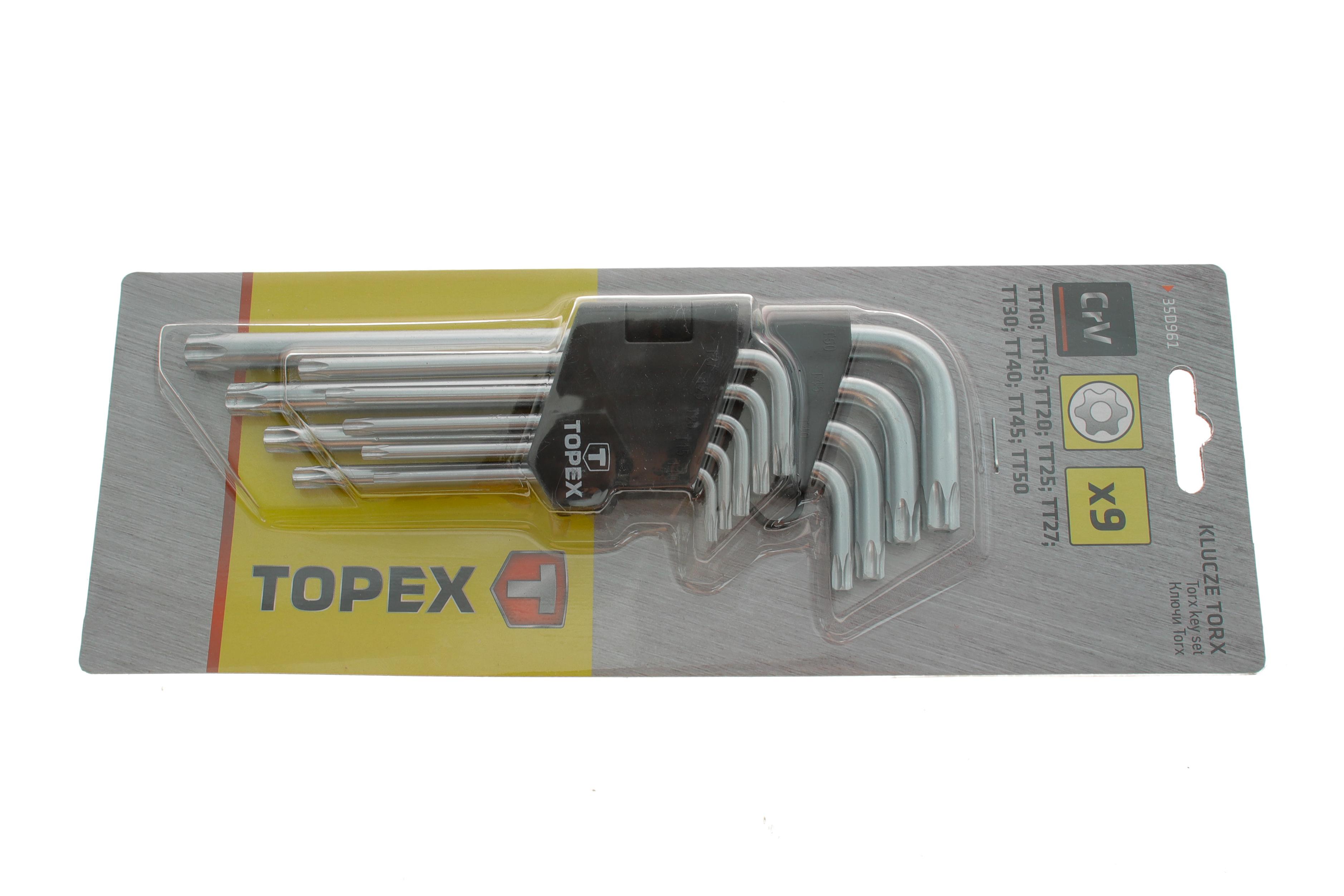 Набір ключів Г-под. Torx T10-T50