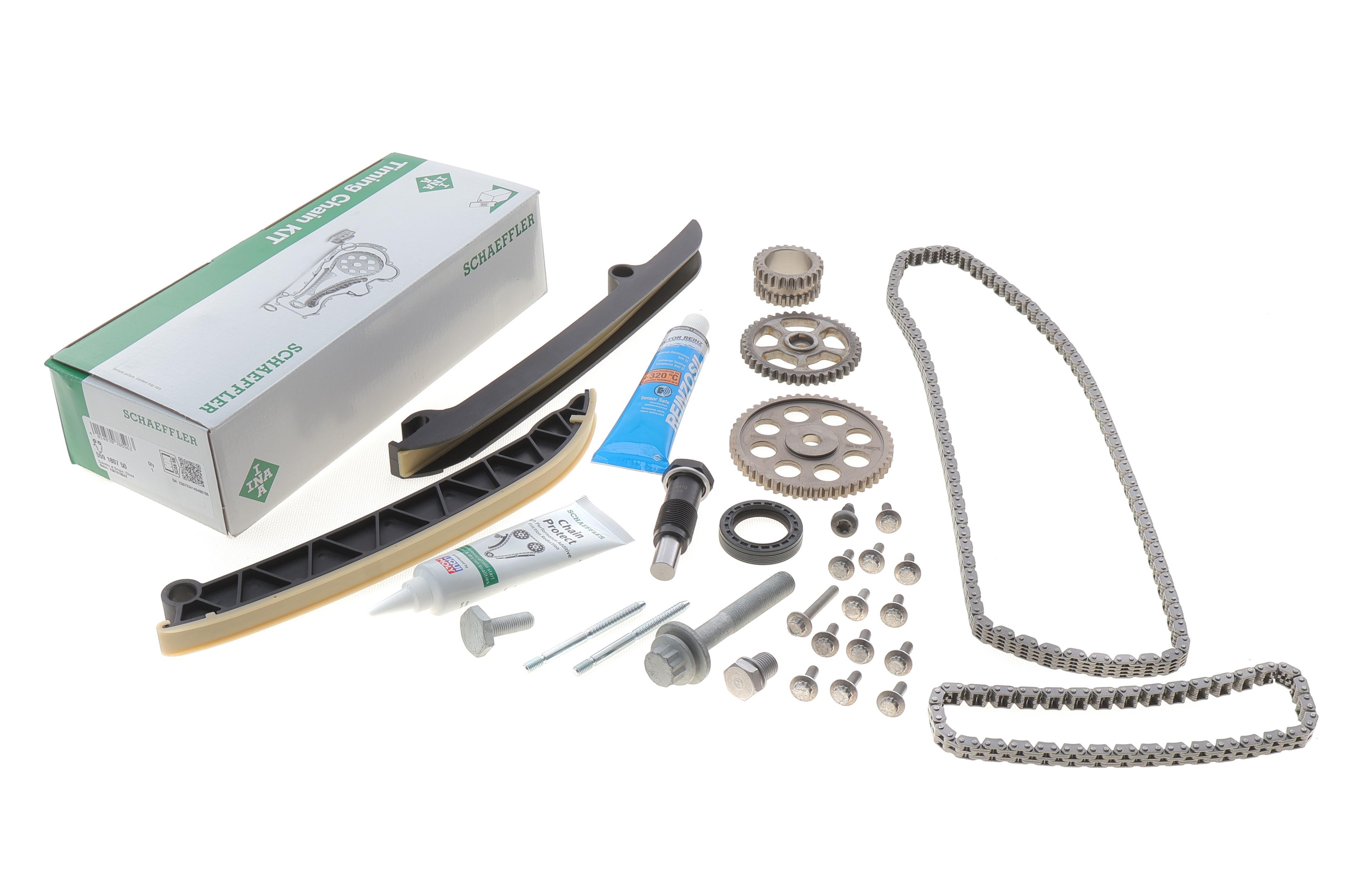 Комплект ланцюга ГРМ VW Caddy III 1.2 TSI 10-15, (ланцюг INA)