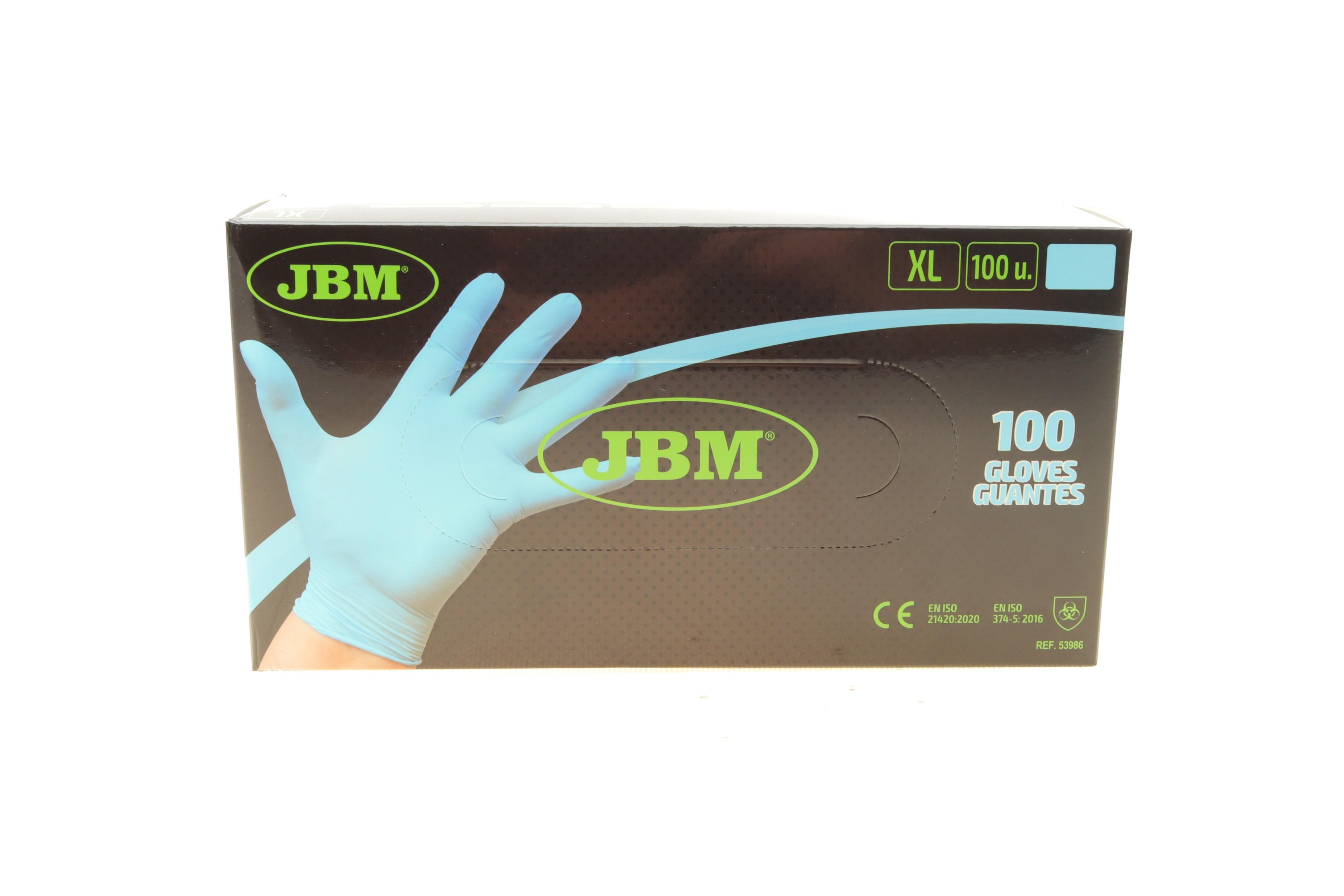 Рукавиці нітрилові (XL) 100 шт. 3,5 mil (блакитні)