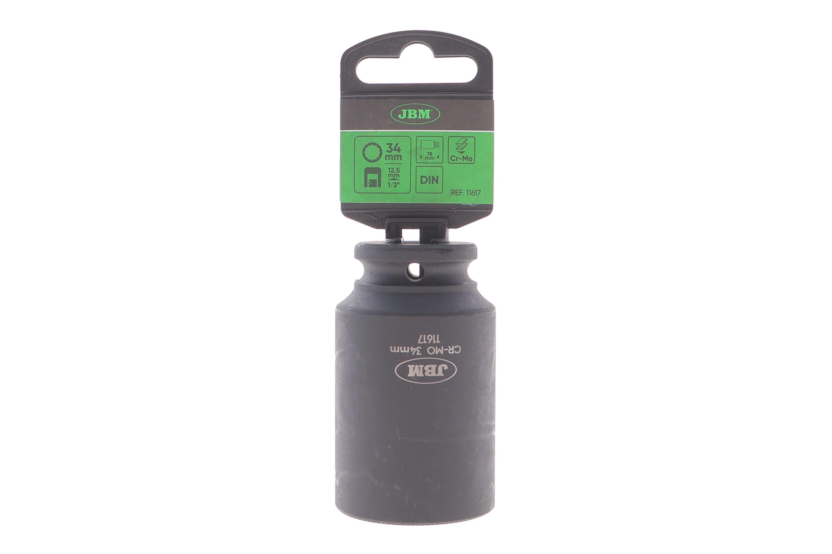 Головка торцева ударна 1/2" 34 мм 12-граней Long 78 мм