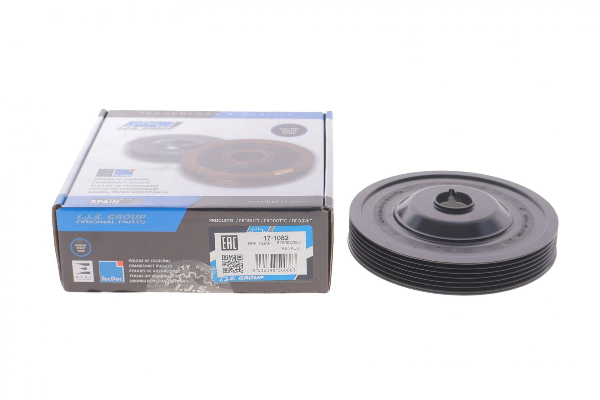 Шків колінвалу Renault Megane/Kangoo/Clio 1.5 dCi 08-/05- (6PK)