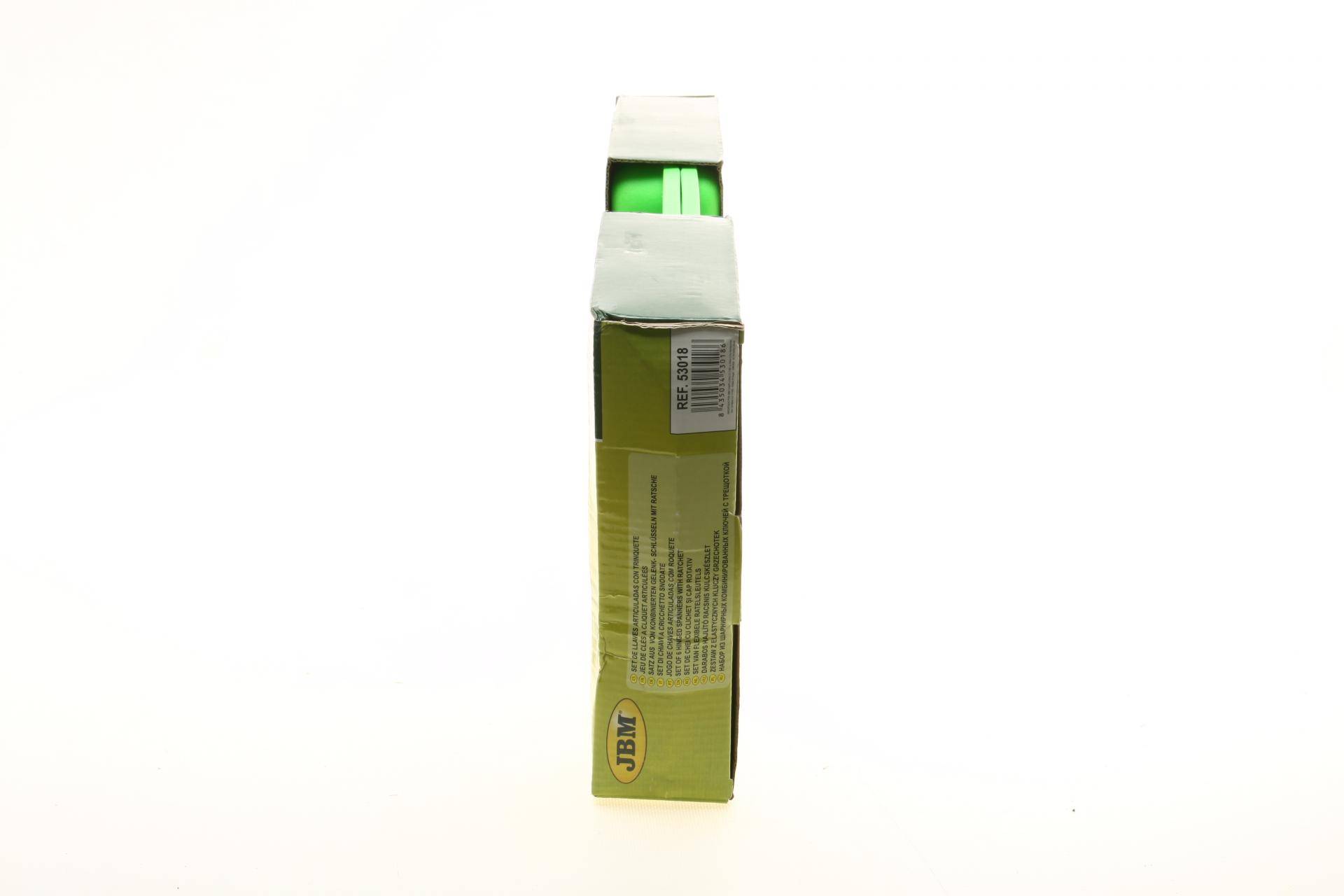 Набір ключів накидних з тріскачкою 8x9-17x19 мм 6 од.