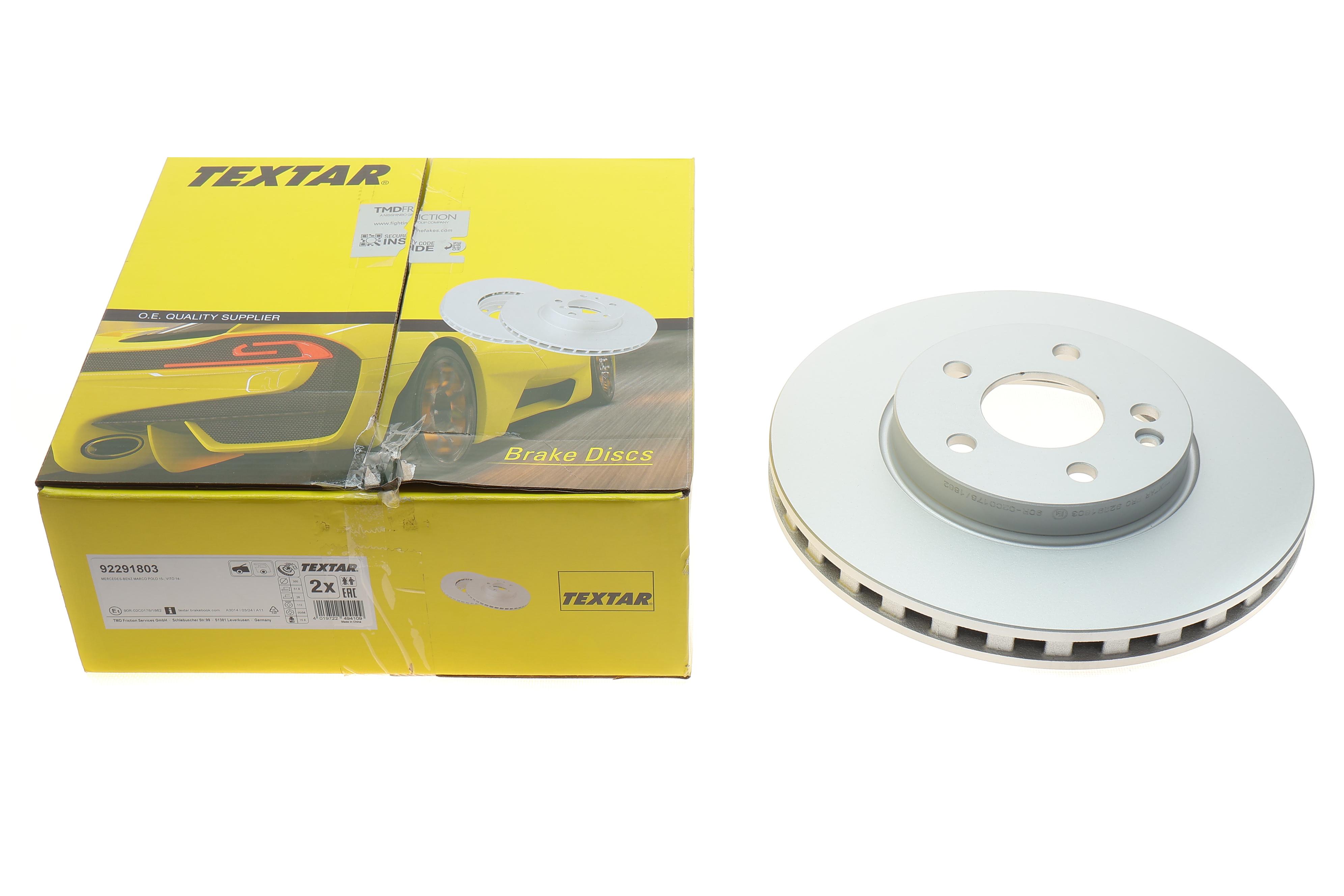 Диск гальмівний (передній) MB Vito (W447) 14- (300x28) PRO