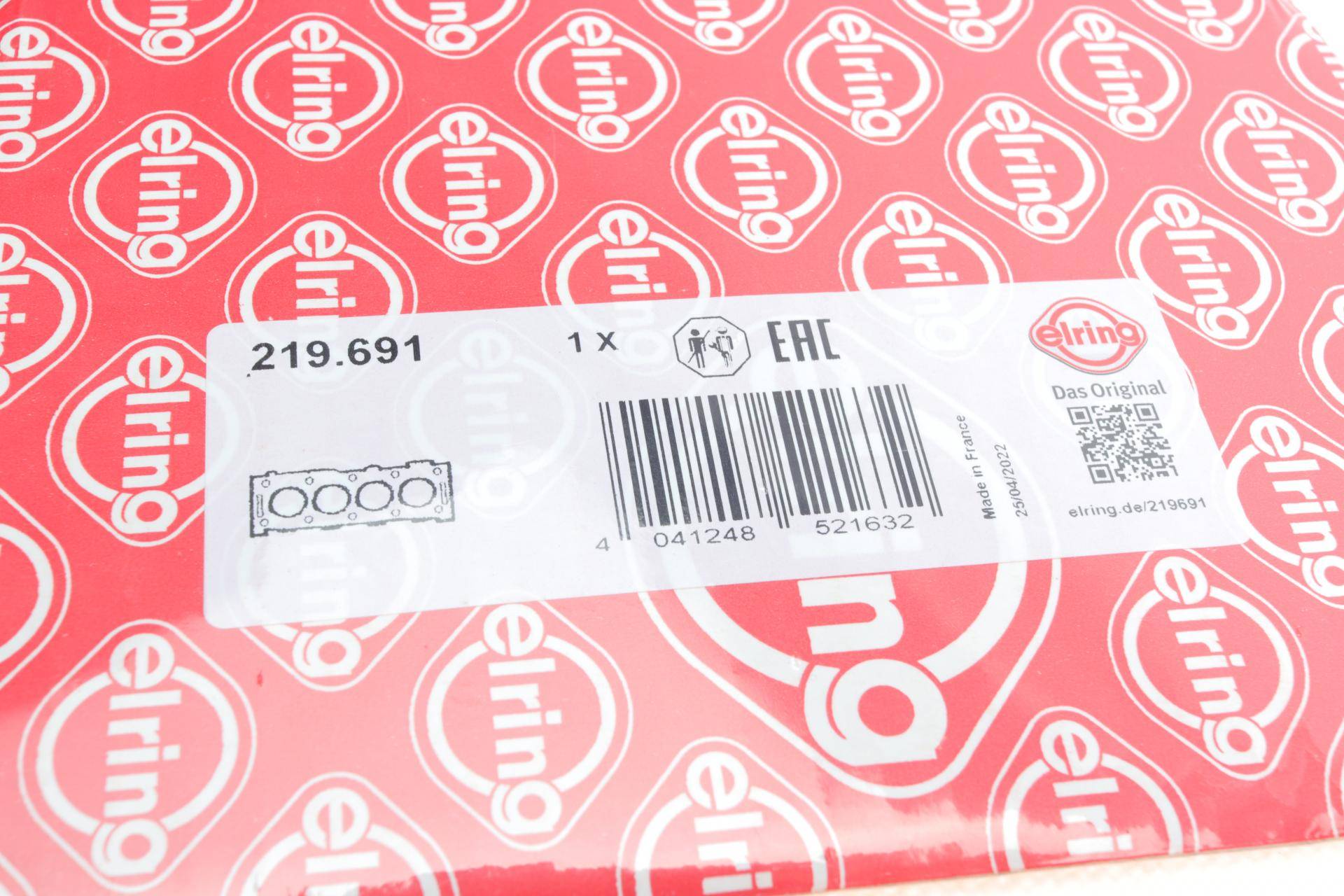 Прокладка ГБЦ Renault Kangoo 1.9D 97- (1.39mm) (2 мітки)