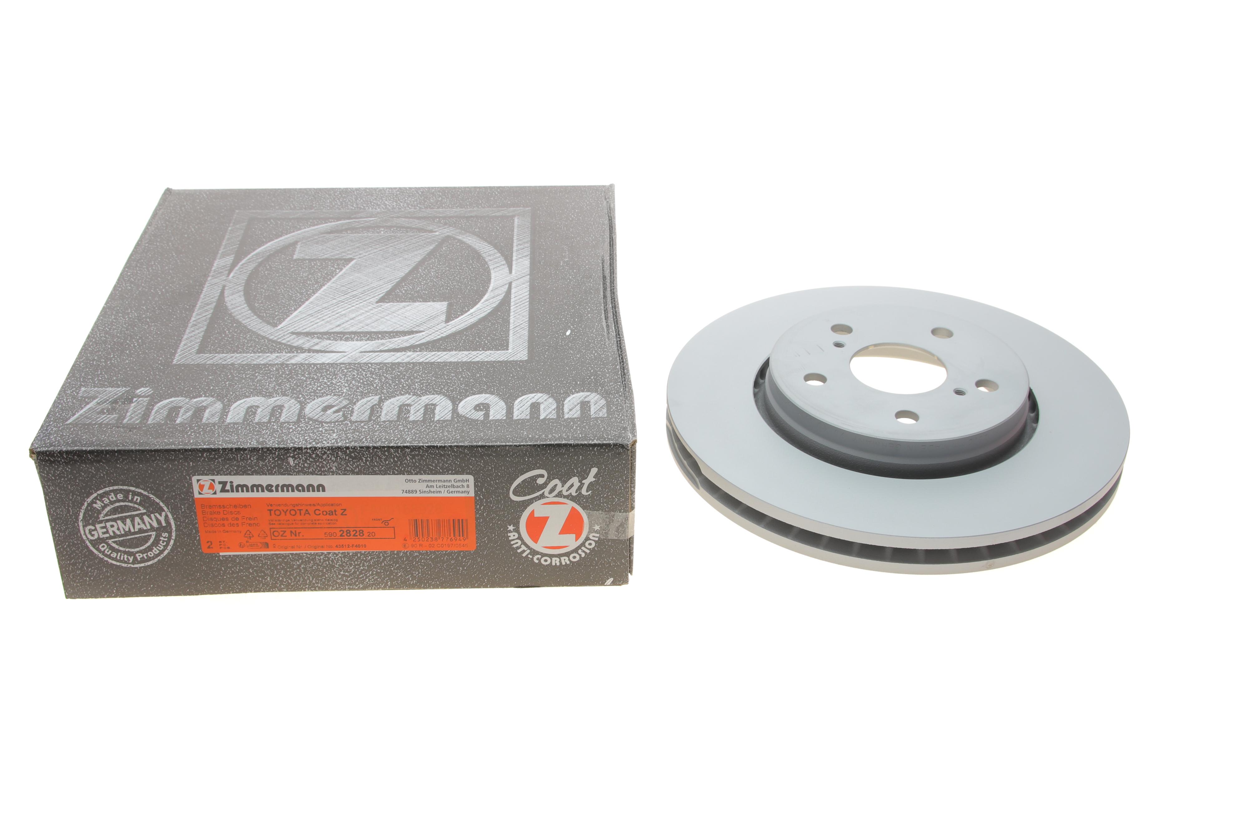 Диск гальмівний (передній) Toyota C-HR 16- (298x28)