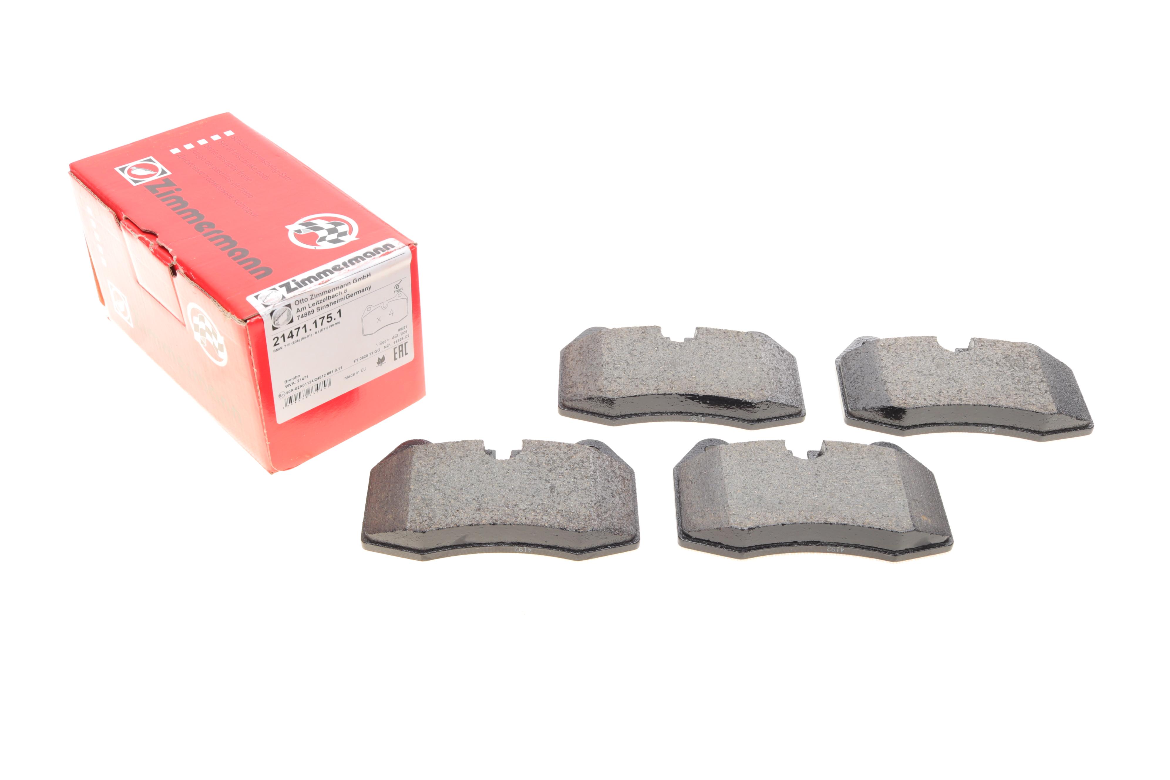 Колодки гальмівні (передні) BMW 7 (E38) 94-01/8 (E31) 90-99 (Brembo)