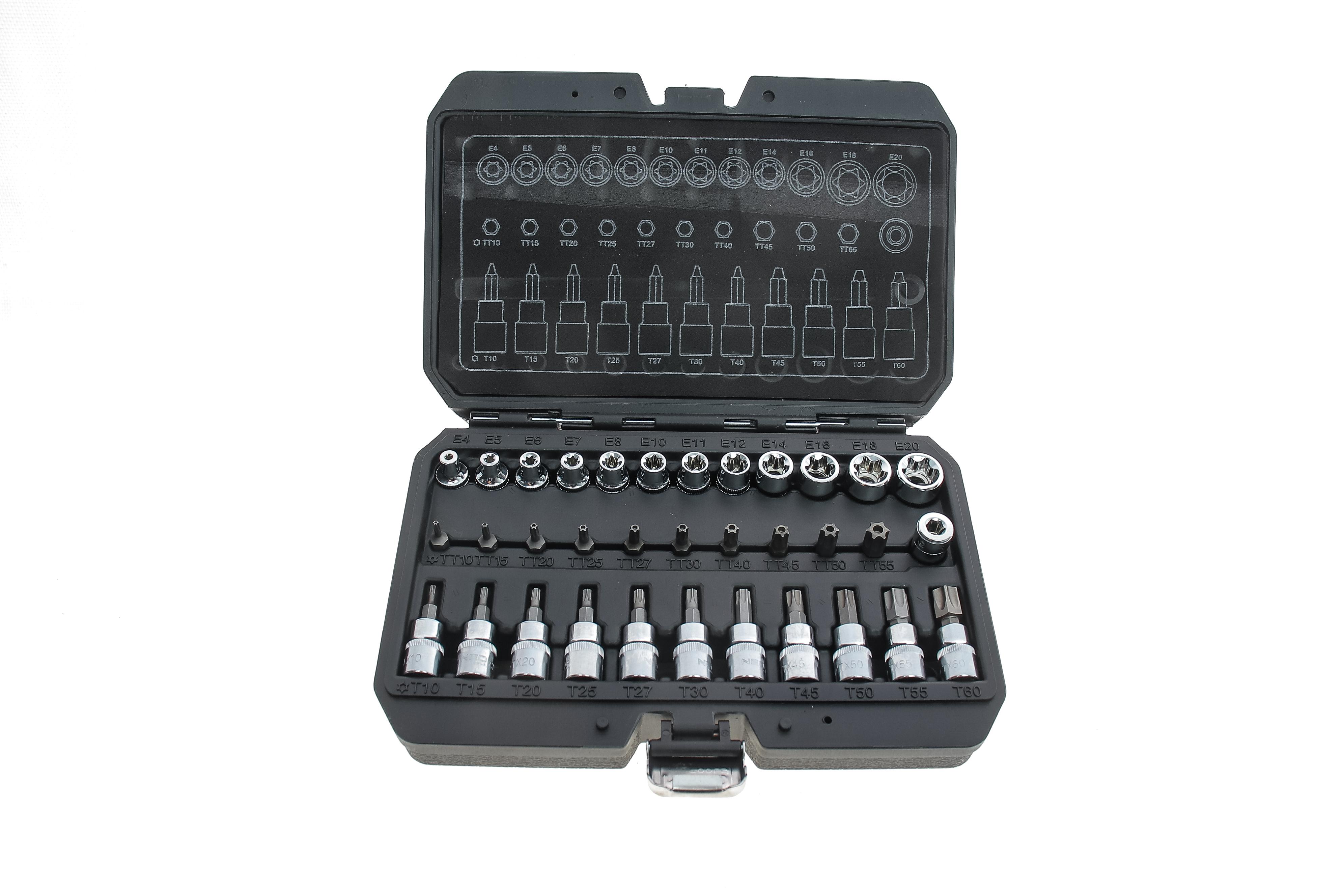 Набір головок 3/8" зі вставками Torx 34 од.