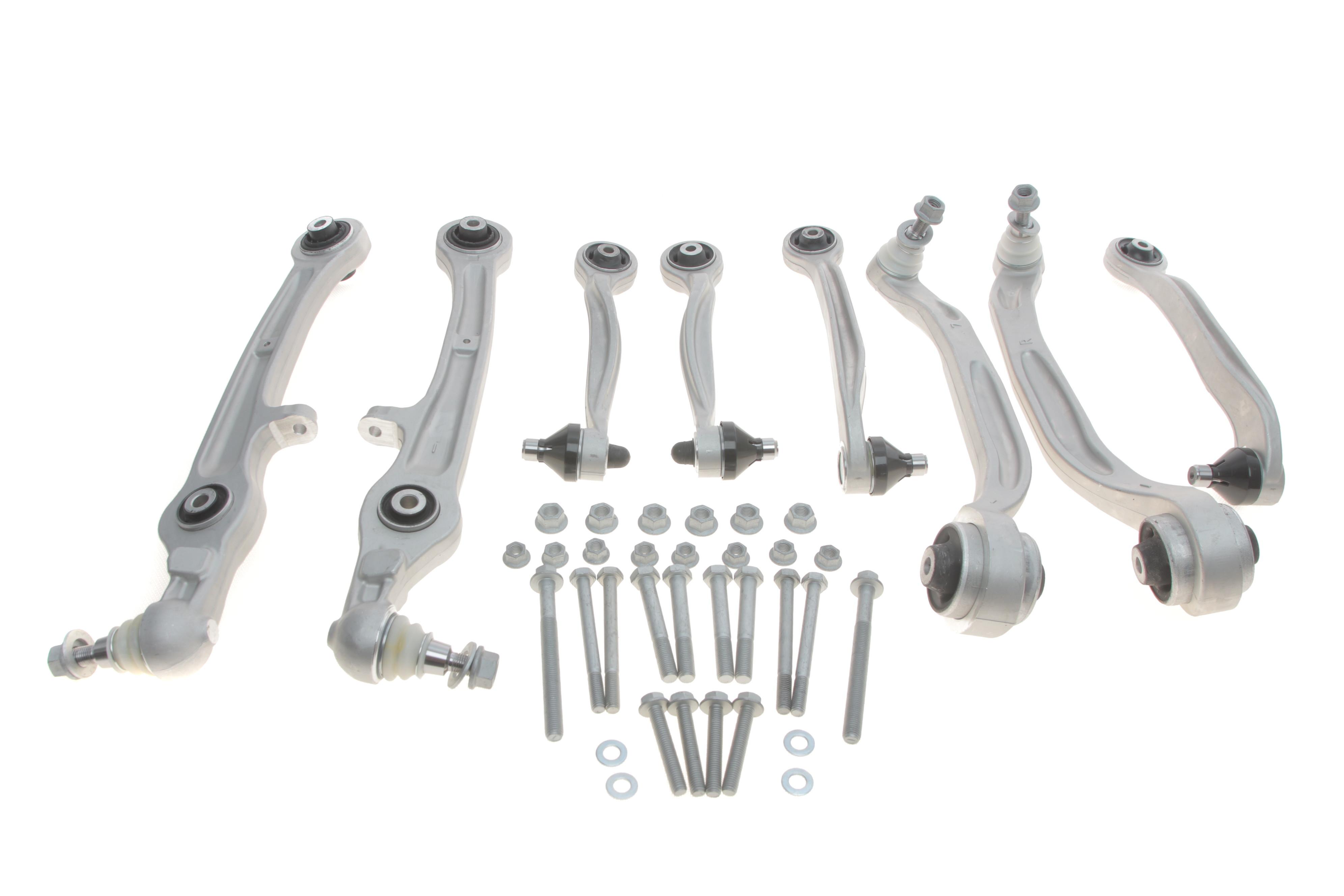 Комплект важелів підвіски (передньої) Audi A6 04-11 (з болтами/малий)