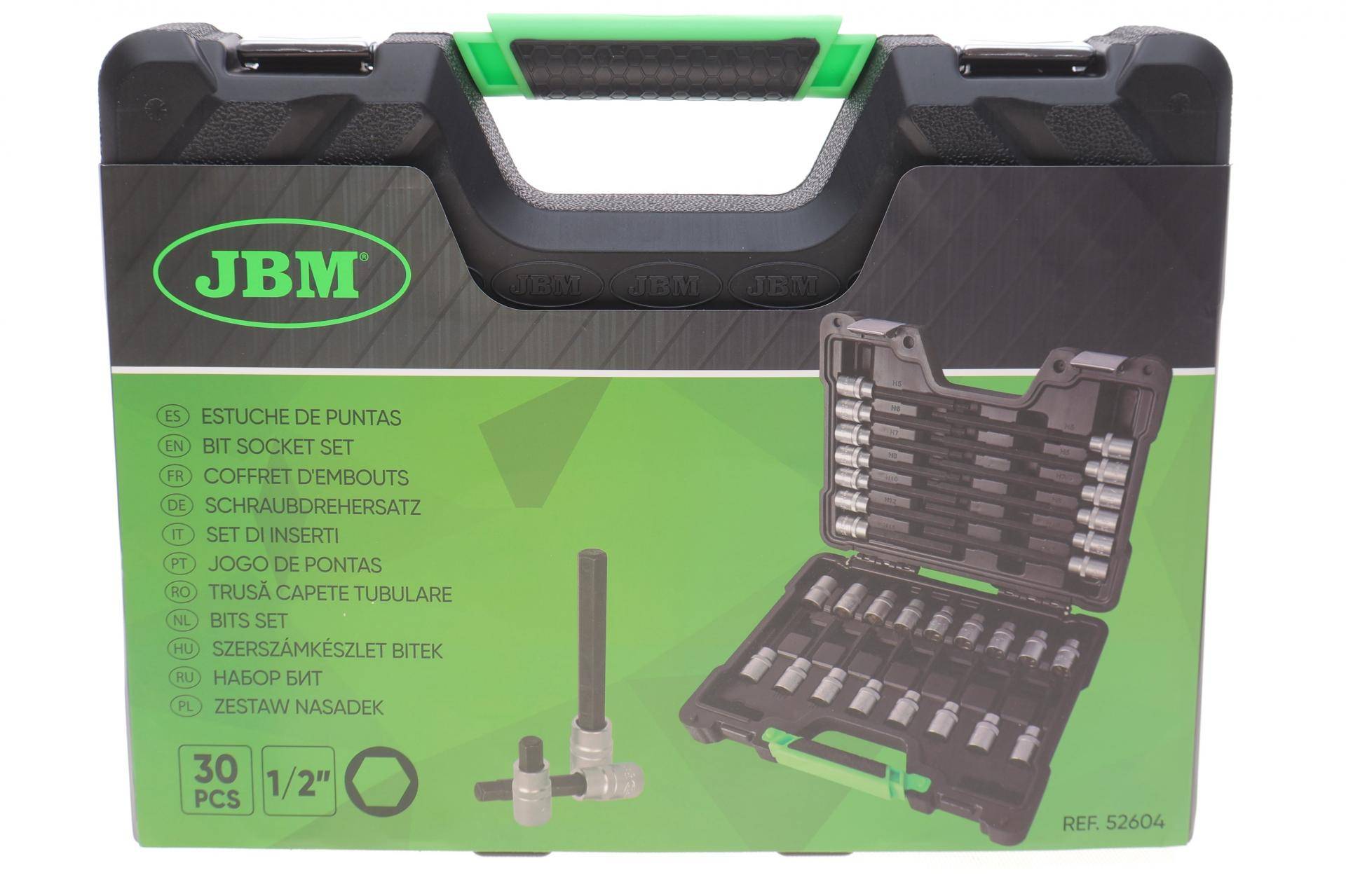 Набір головок 1/2" зі вставками Hex 30 од.