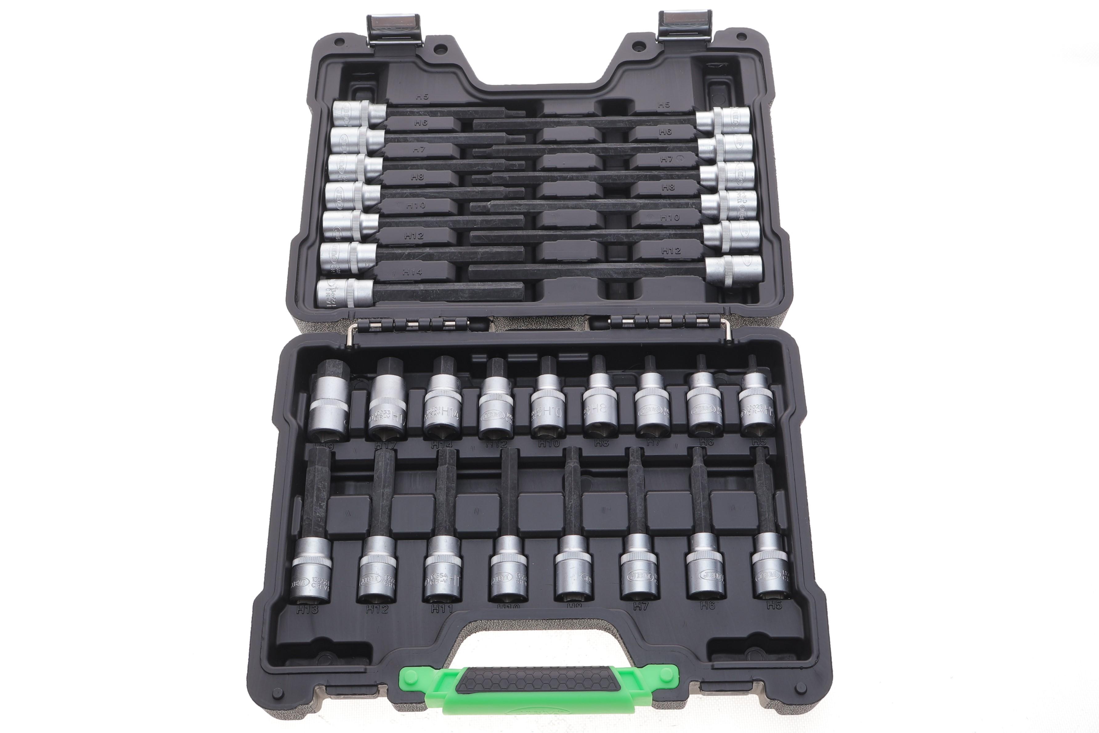 Набір головок 1/2" зі вставками Hex 30 од.