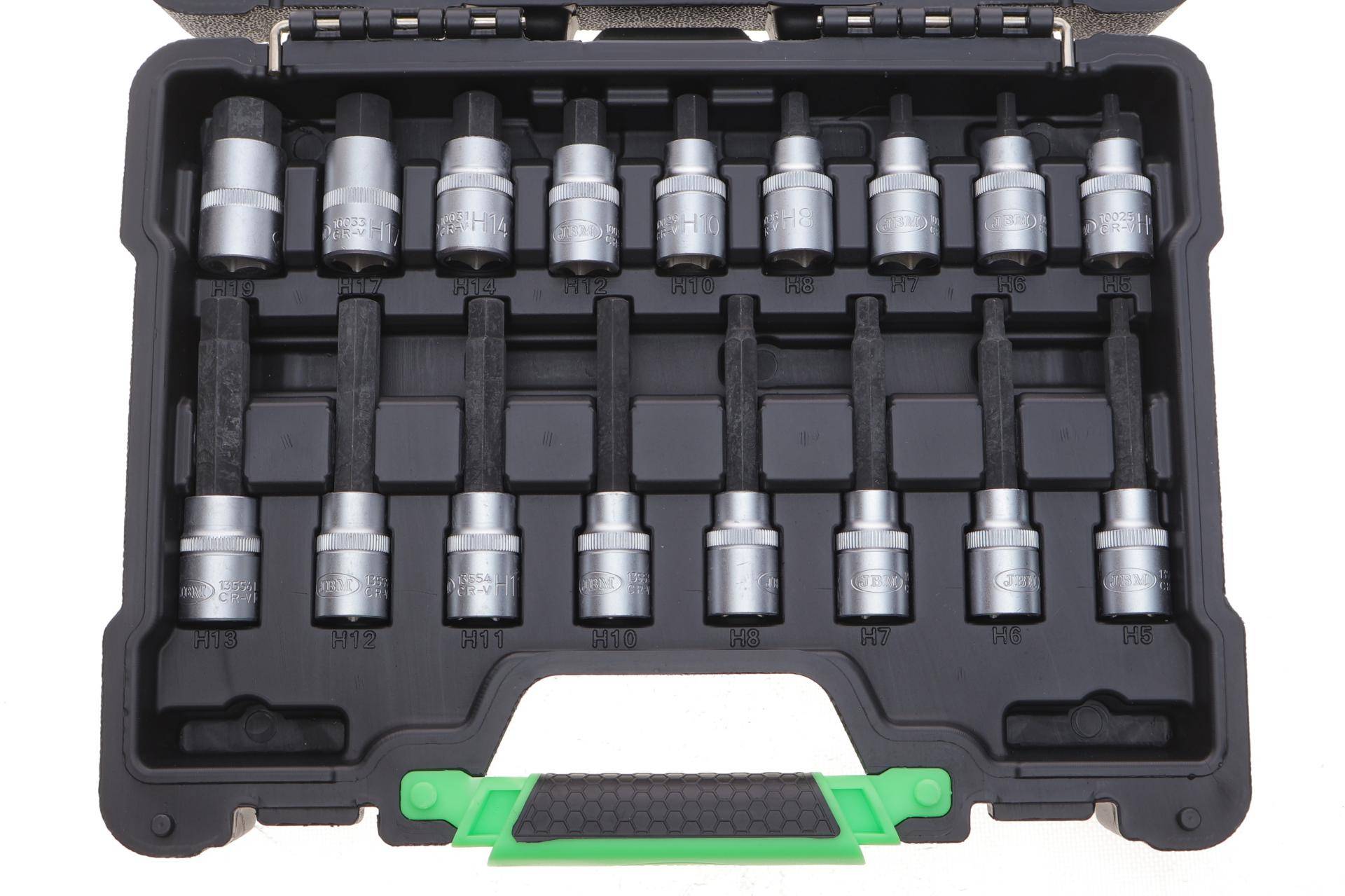 Набір головок 1/2" зі вставками Hex 30 од.