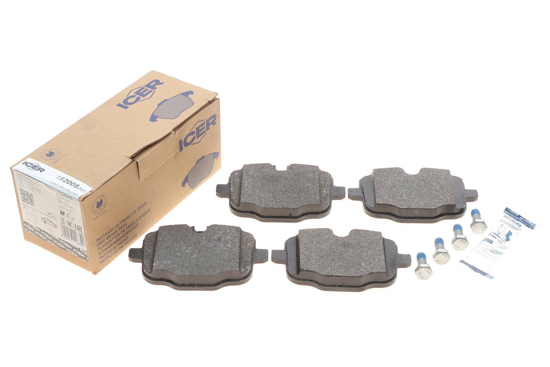 Колодки гальмівні (задні) BMW 5 (F10/F11)/6 (F12/F13) 09-