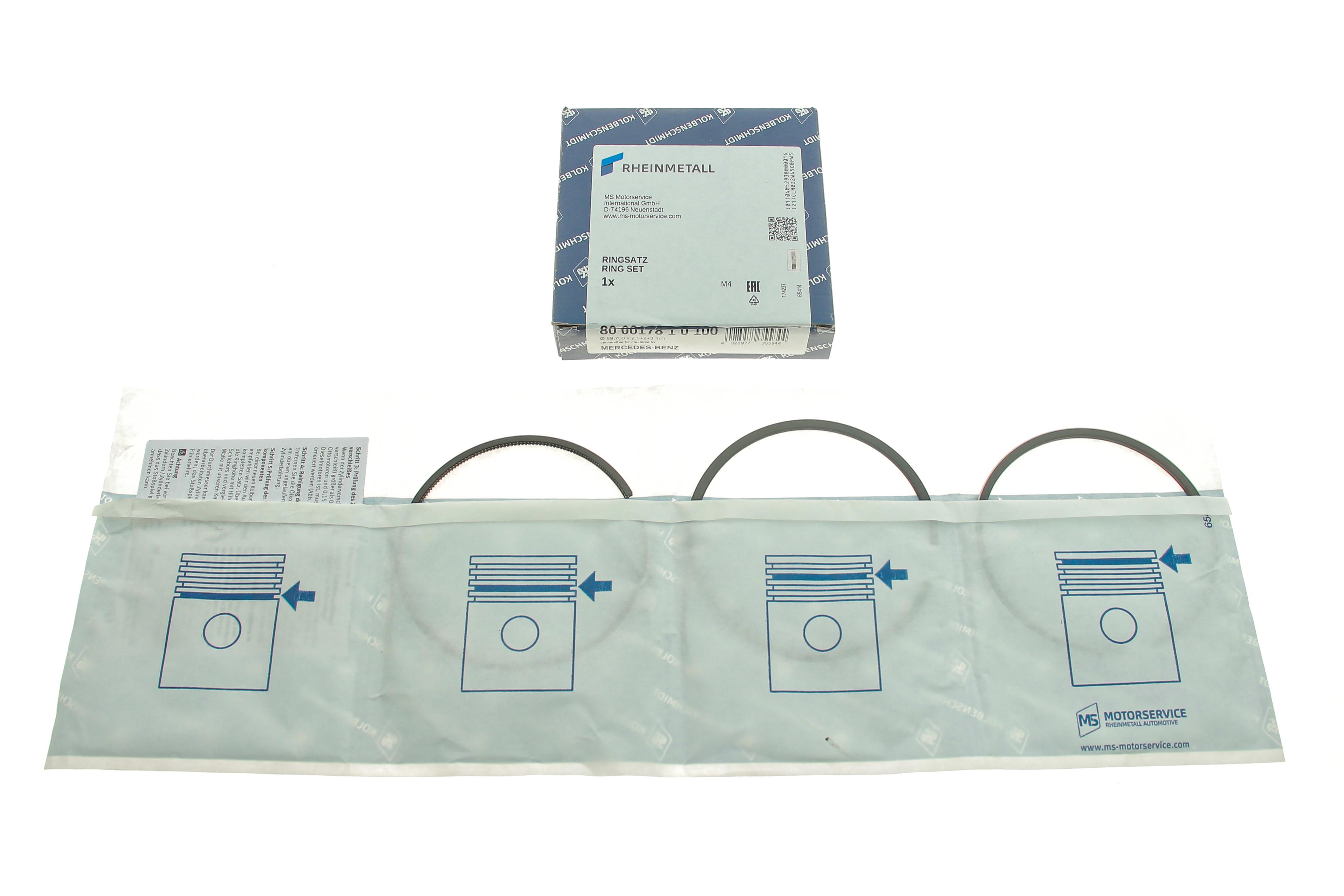 Кольца поршневые MB Sprinter OM602 2.9TDI  (89.70mm/+0.7) (2.5-2-3)