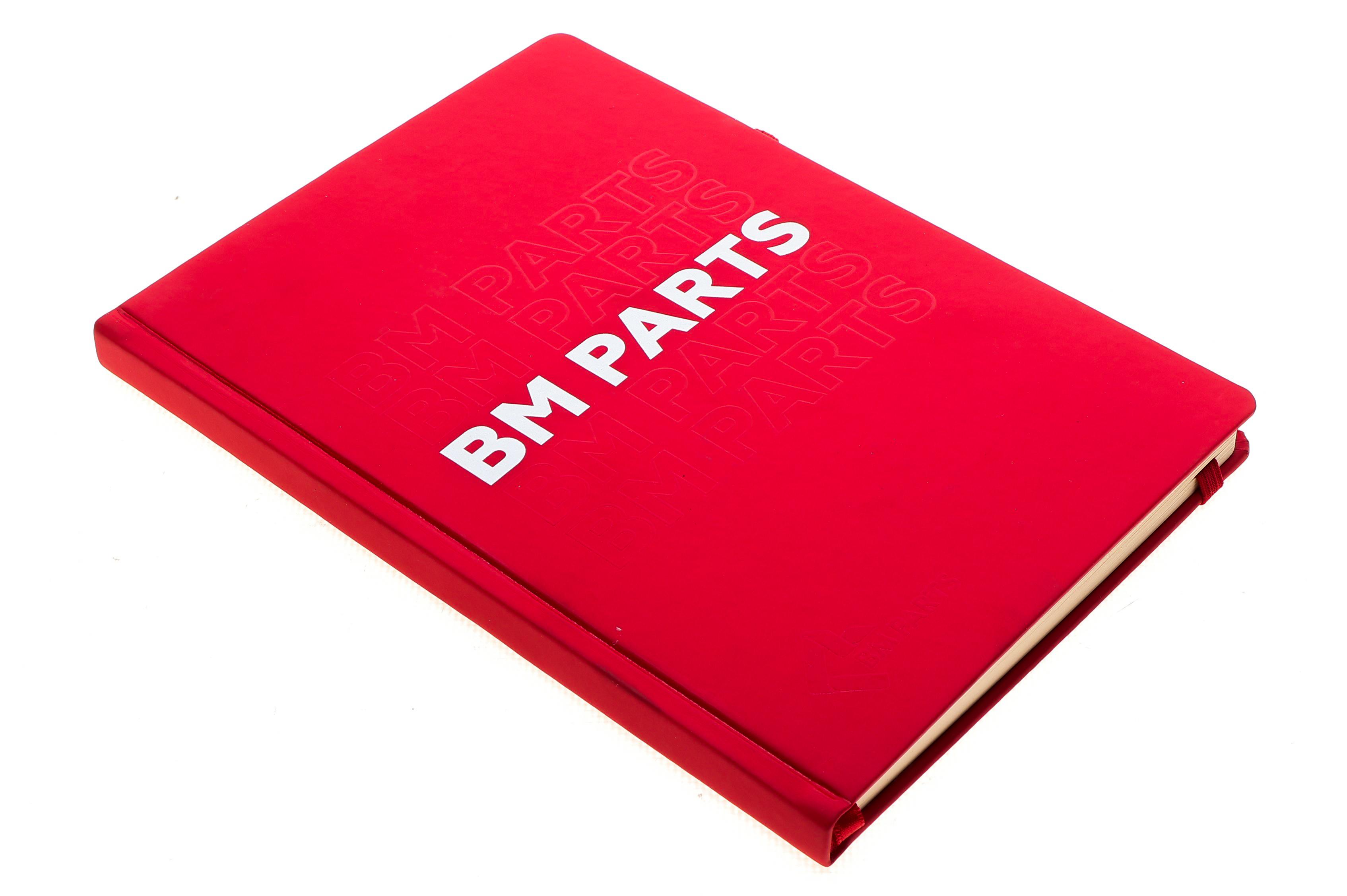 Блокнот BM Parts червоний