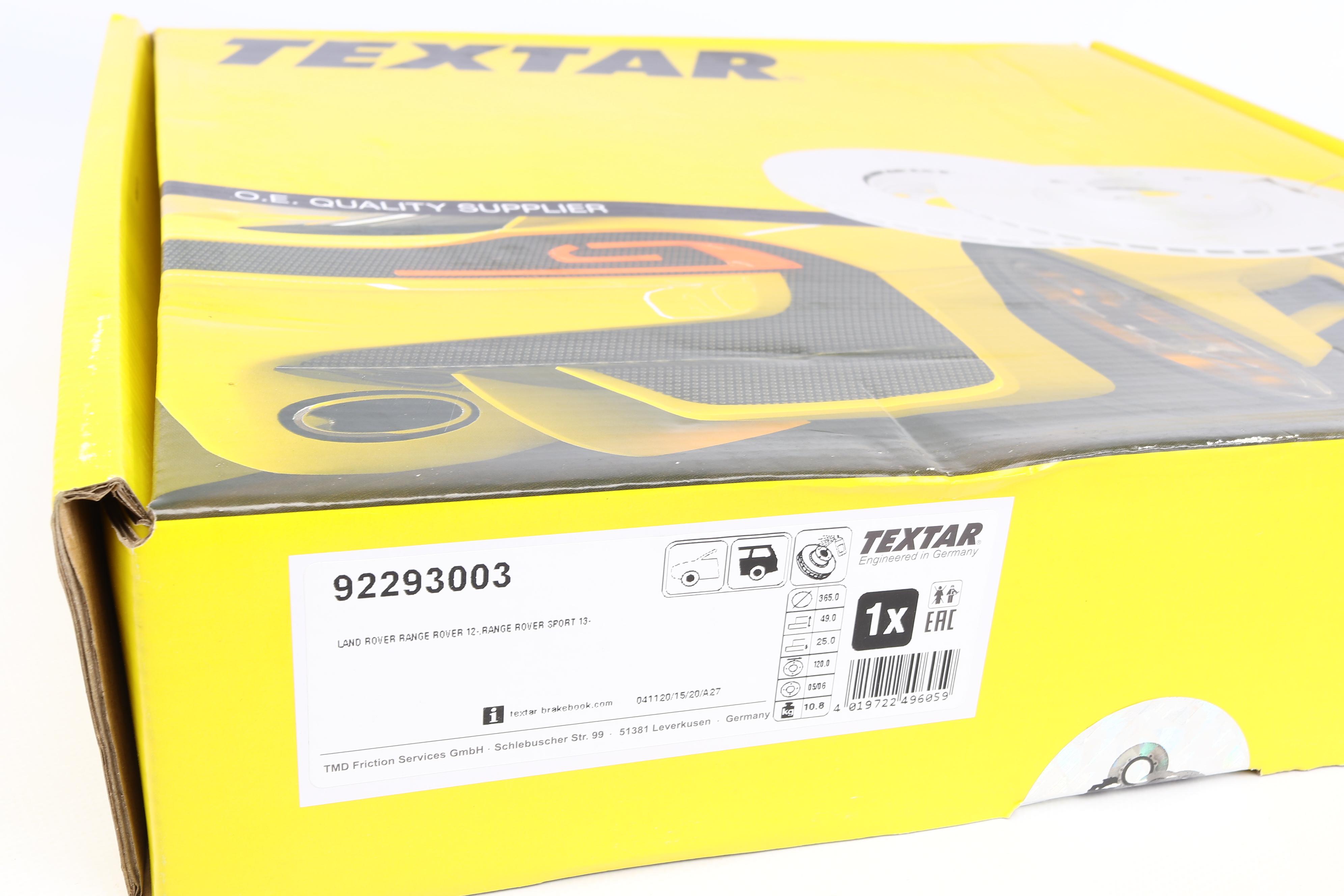 Диск тормозной (задний) Land Rover Range Rover 12- (365x25) PRO