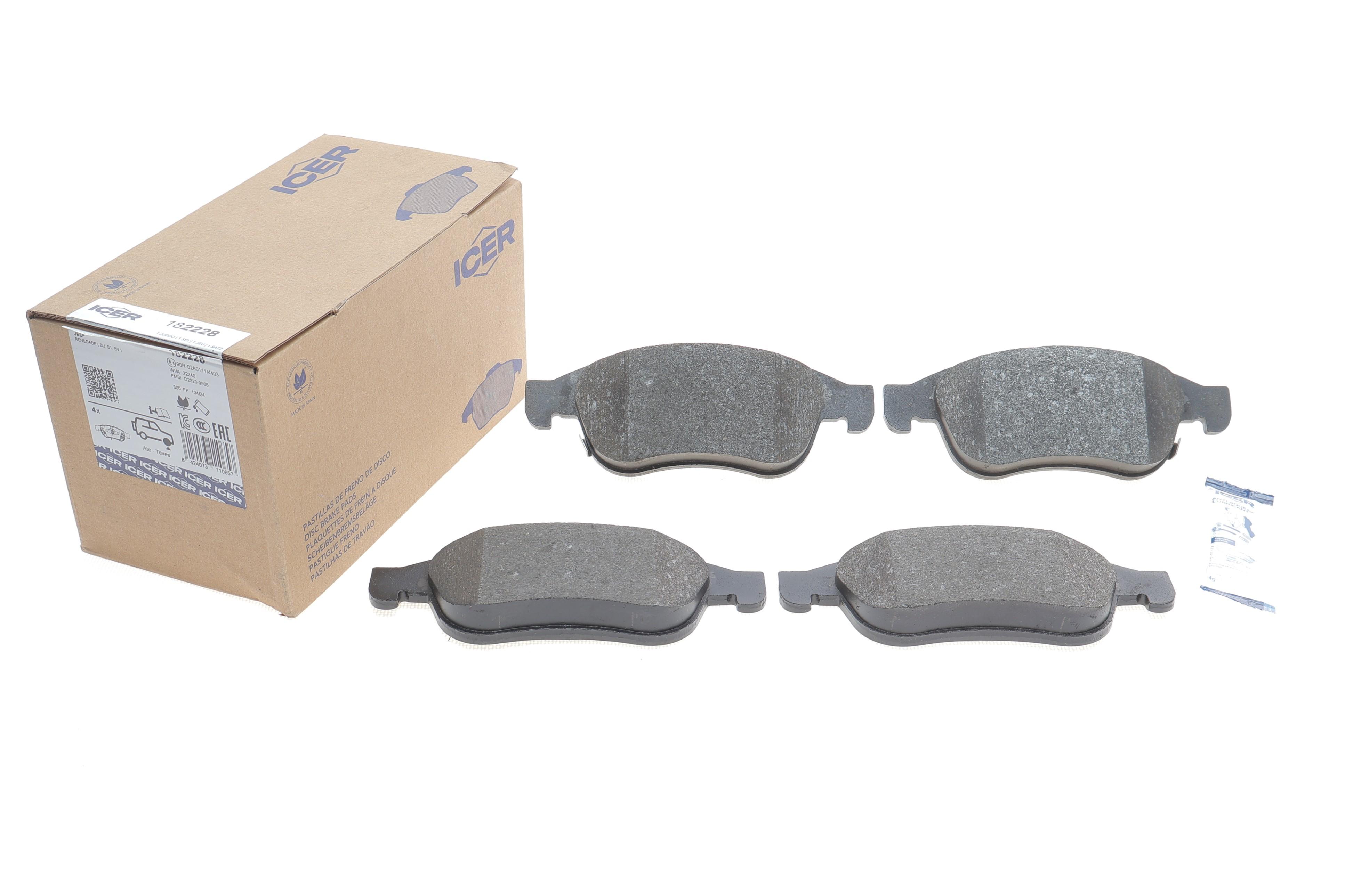 Колодки гальмівні (передні) Fiat 500X/Jeep Renegade 14-