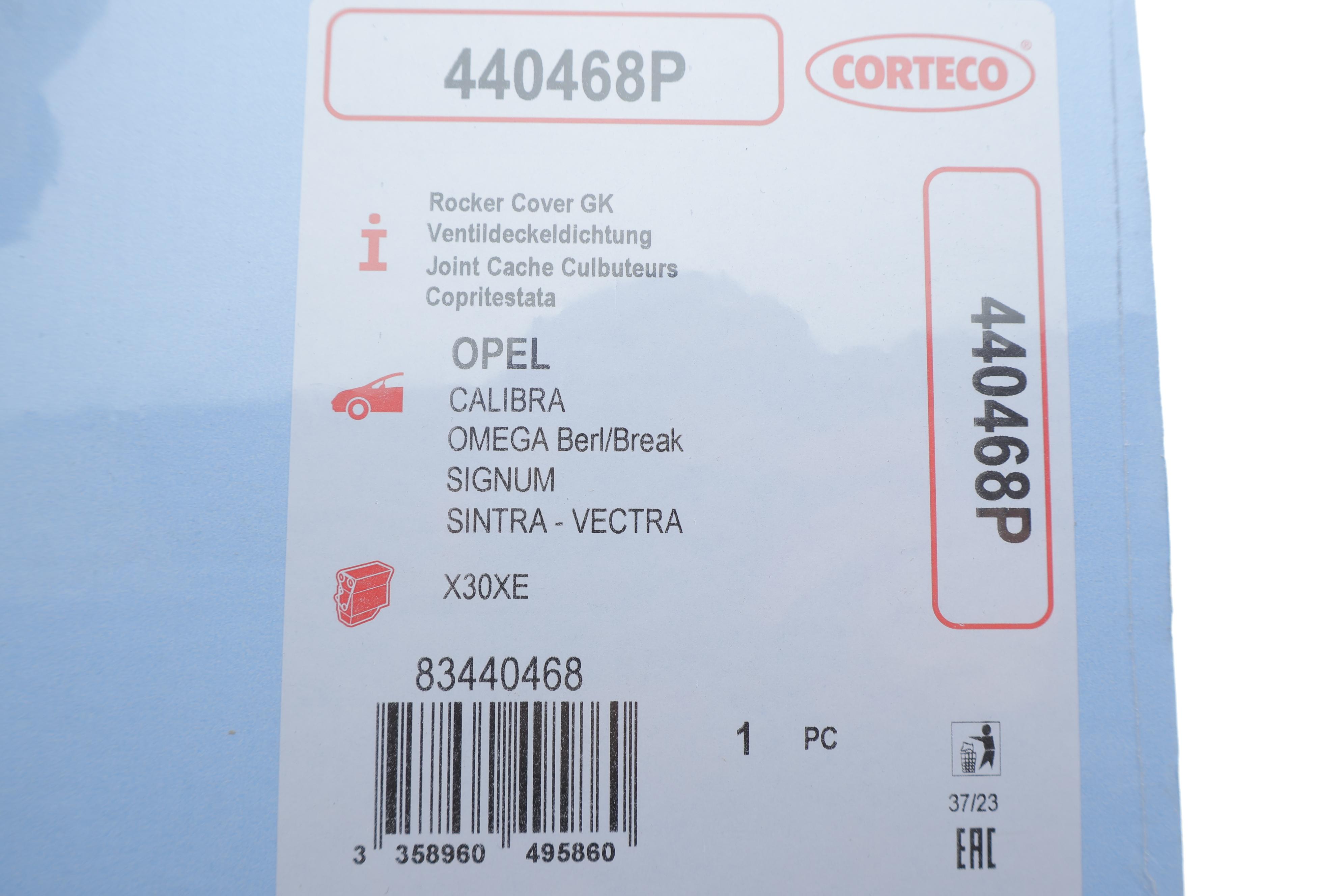 Прокладка крышки клапанов Opel Omega B/Vectra A/C 2.5-3.2 V6 92- (к-кт)