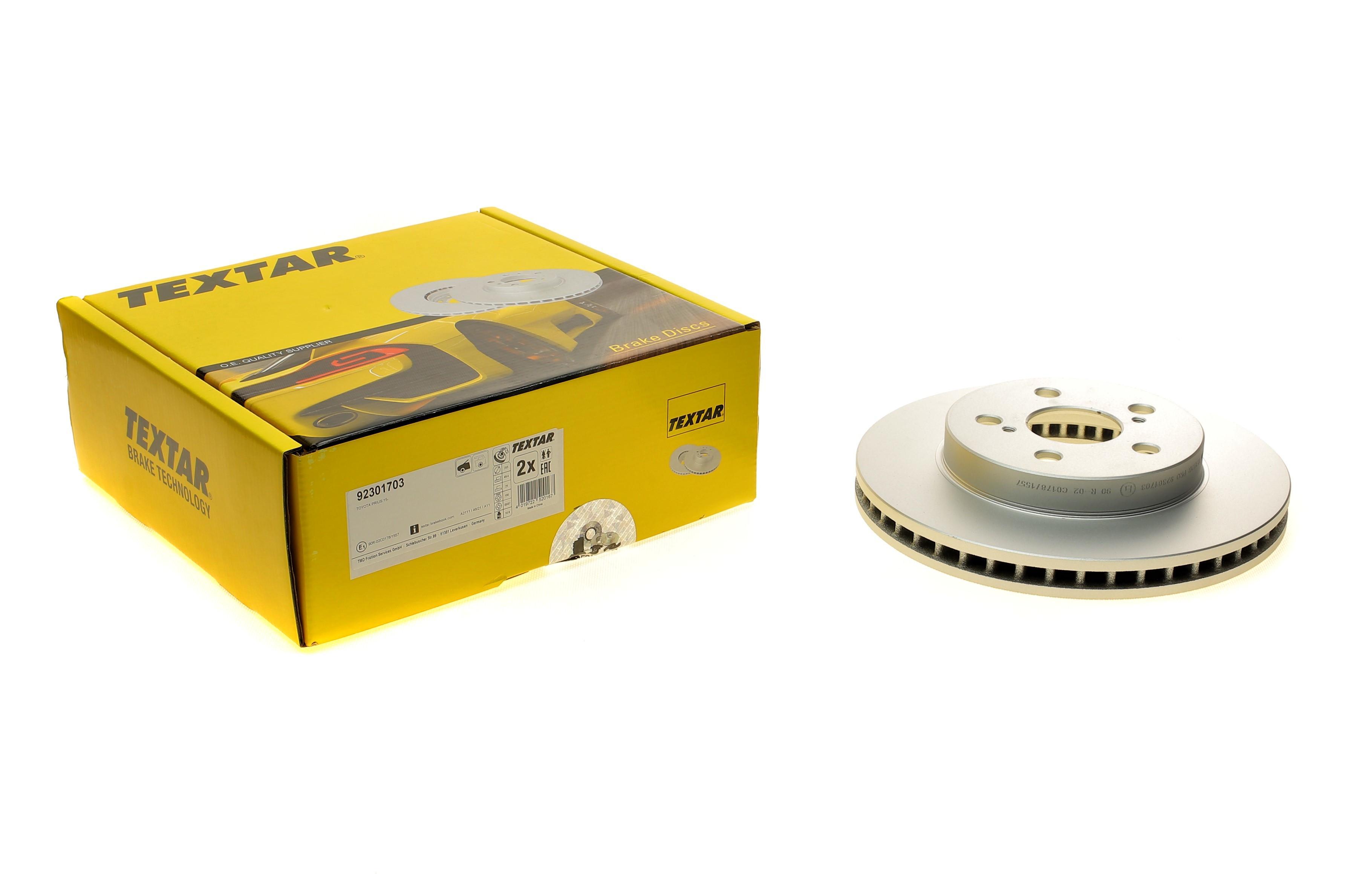 Диск гальмівний (передній) Toyota Prius 1.8 Hybrid 15- (255x25) PRO