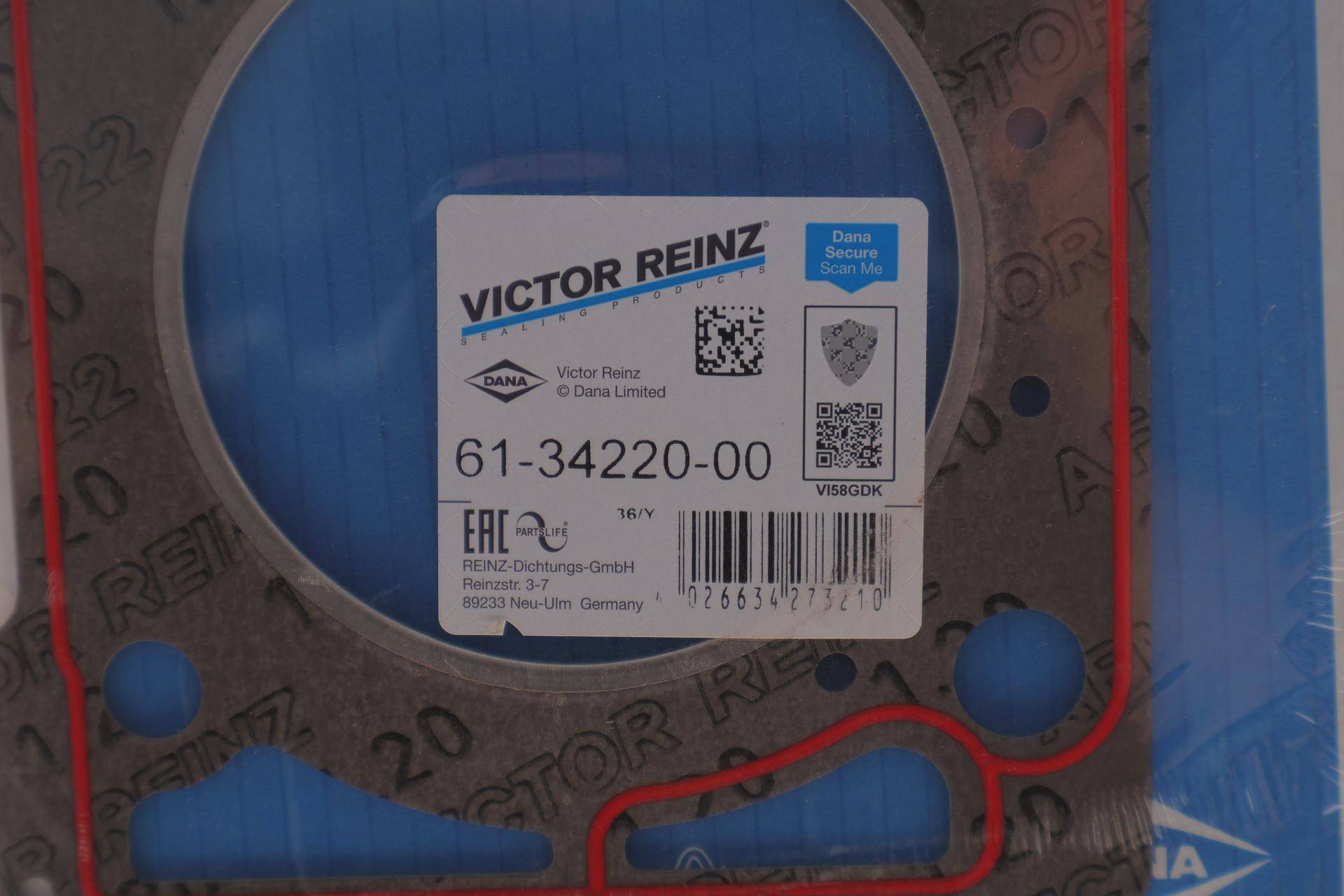 Прокладка ГБЦ Opel Omega В 3,0 V6 94-01, Ø87,00mm