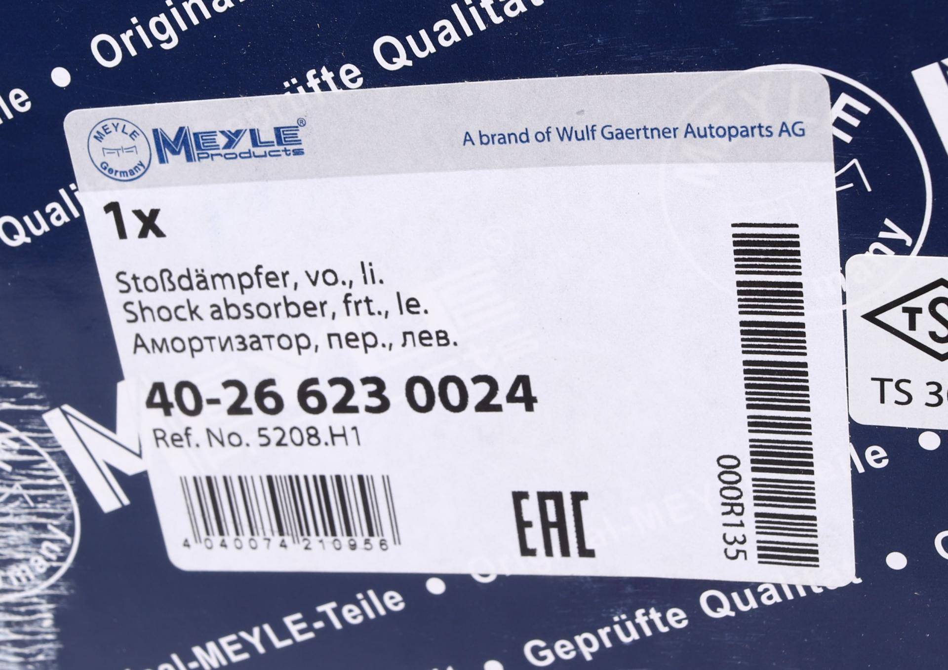 Амортизатор (передній) Citroen C3 II/DS3 1.2/1.6/1.6D 09- (L)