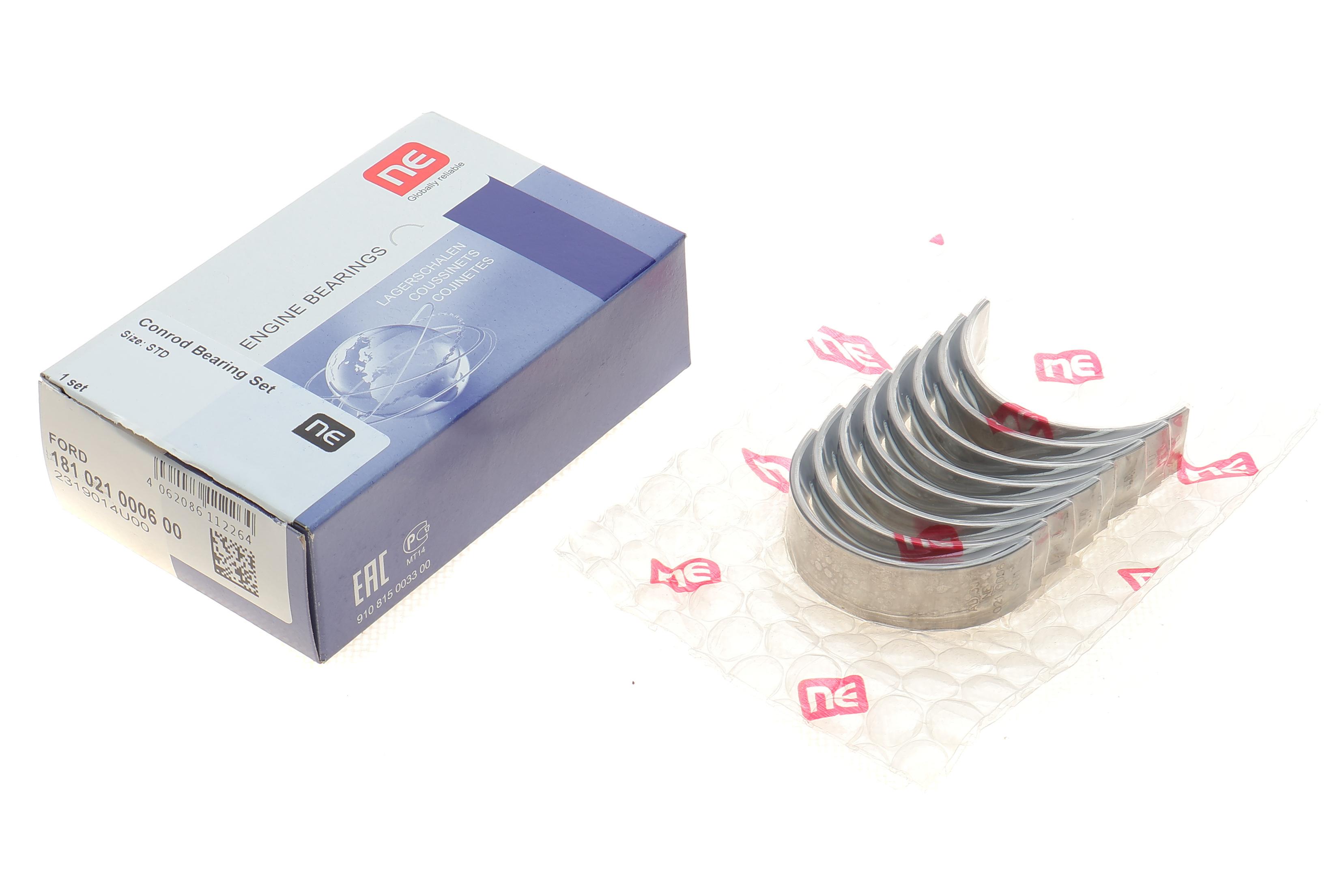 Вкладиші шатунні Ford Fiesta 1.6 16V (STD) = 6121550000