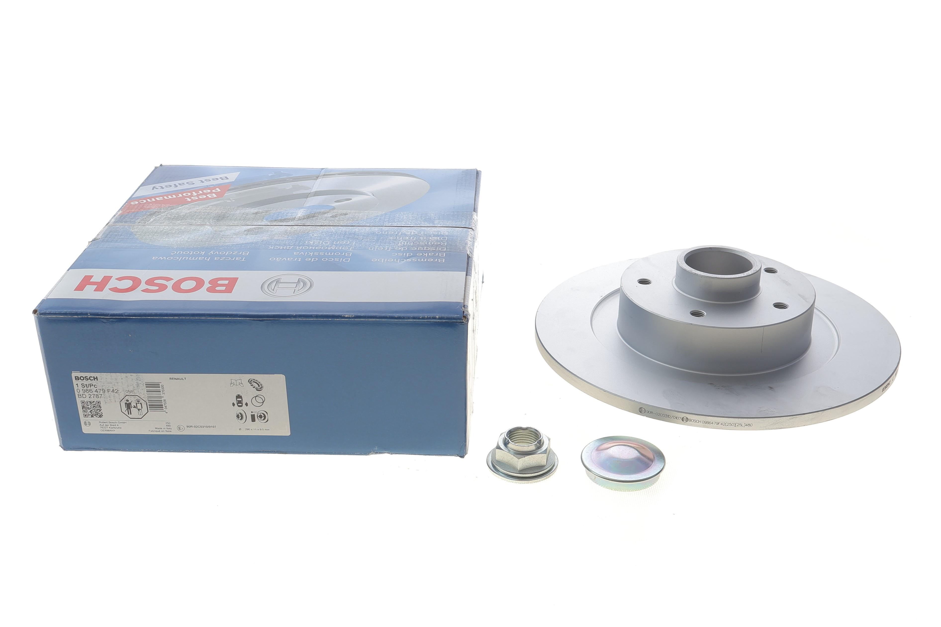 Диск тормозной (задний) Renault Megane IV/Scenic IV 15- (с подшипником) (с покрыт.) (полный)