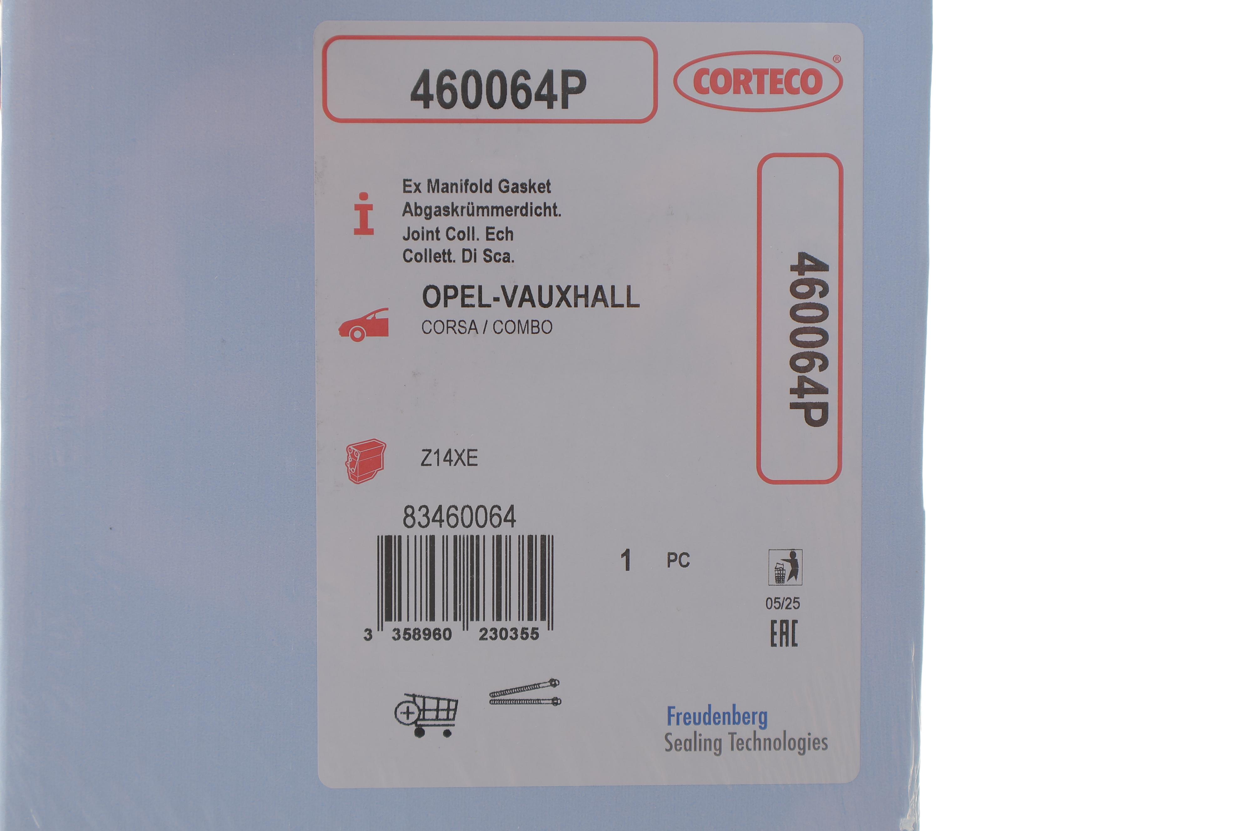 Прокладка колектора випускного Opel Combo 1.6 CNG 05-