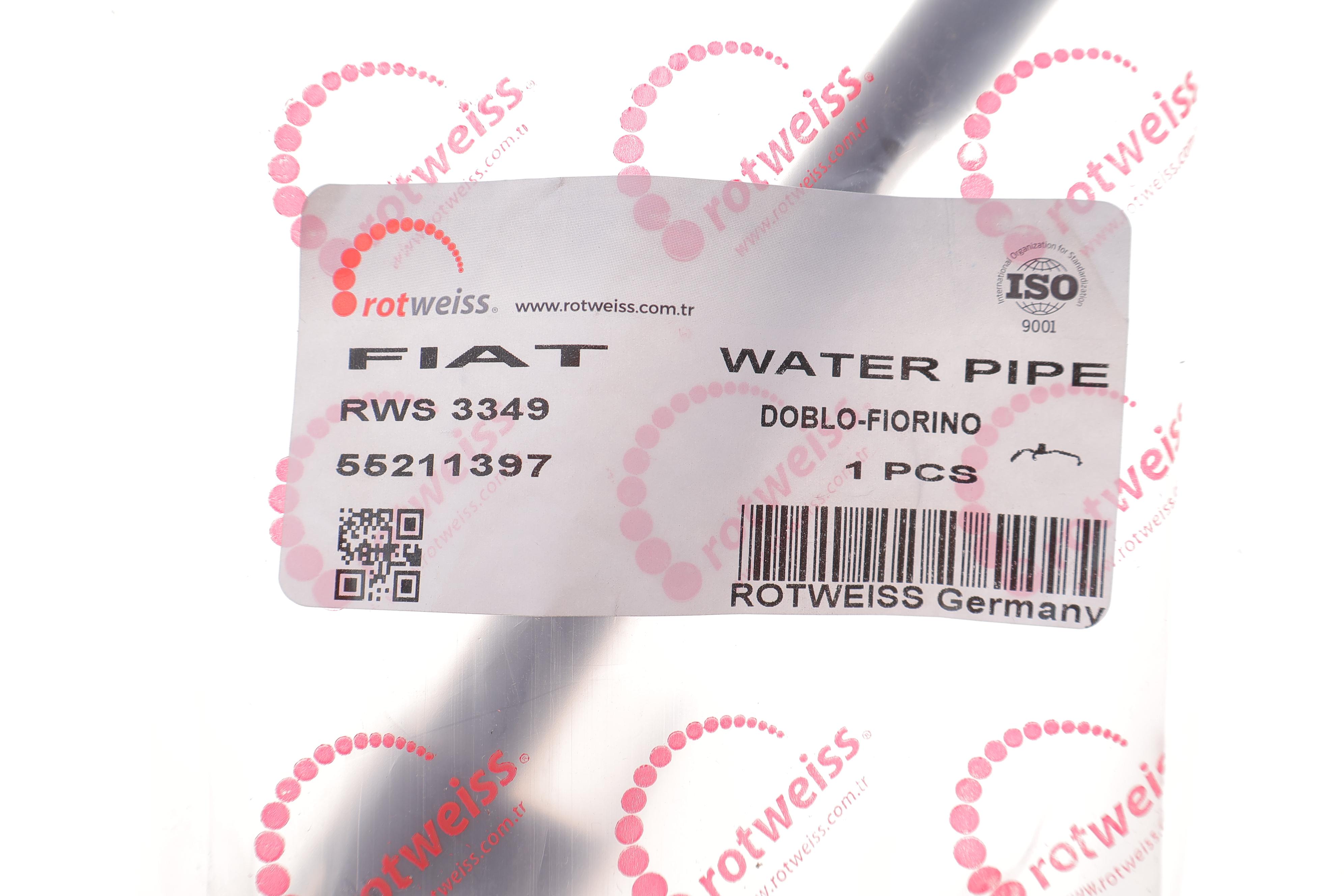 Патрубок системи охолодження Fiat Doblo 1.3 JTD 10- (всередині OE)