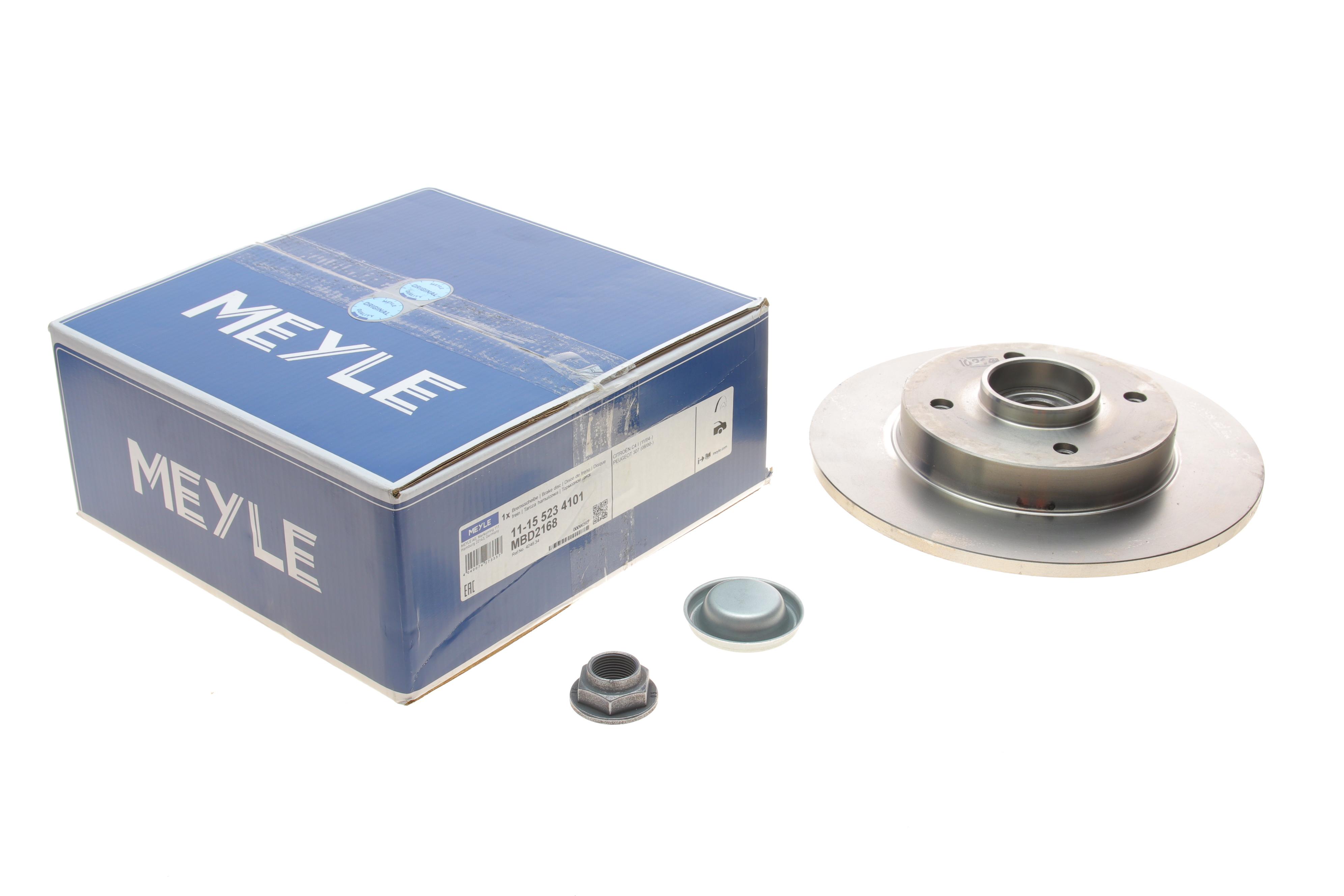 Диск гальмівний (задній) Citroen C4/Peugeot 307 05- (249x9) (+ABS) (з підшипником)