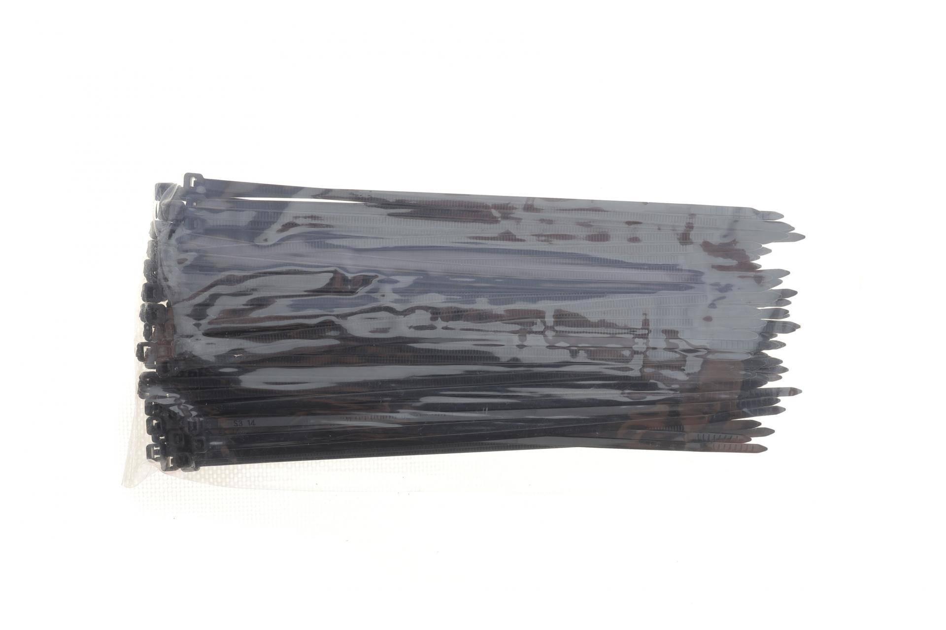 Набір стяжок пластикових 3,6x200 мм 100 од. (чорна)