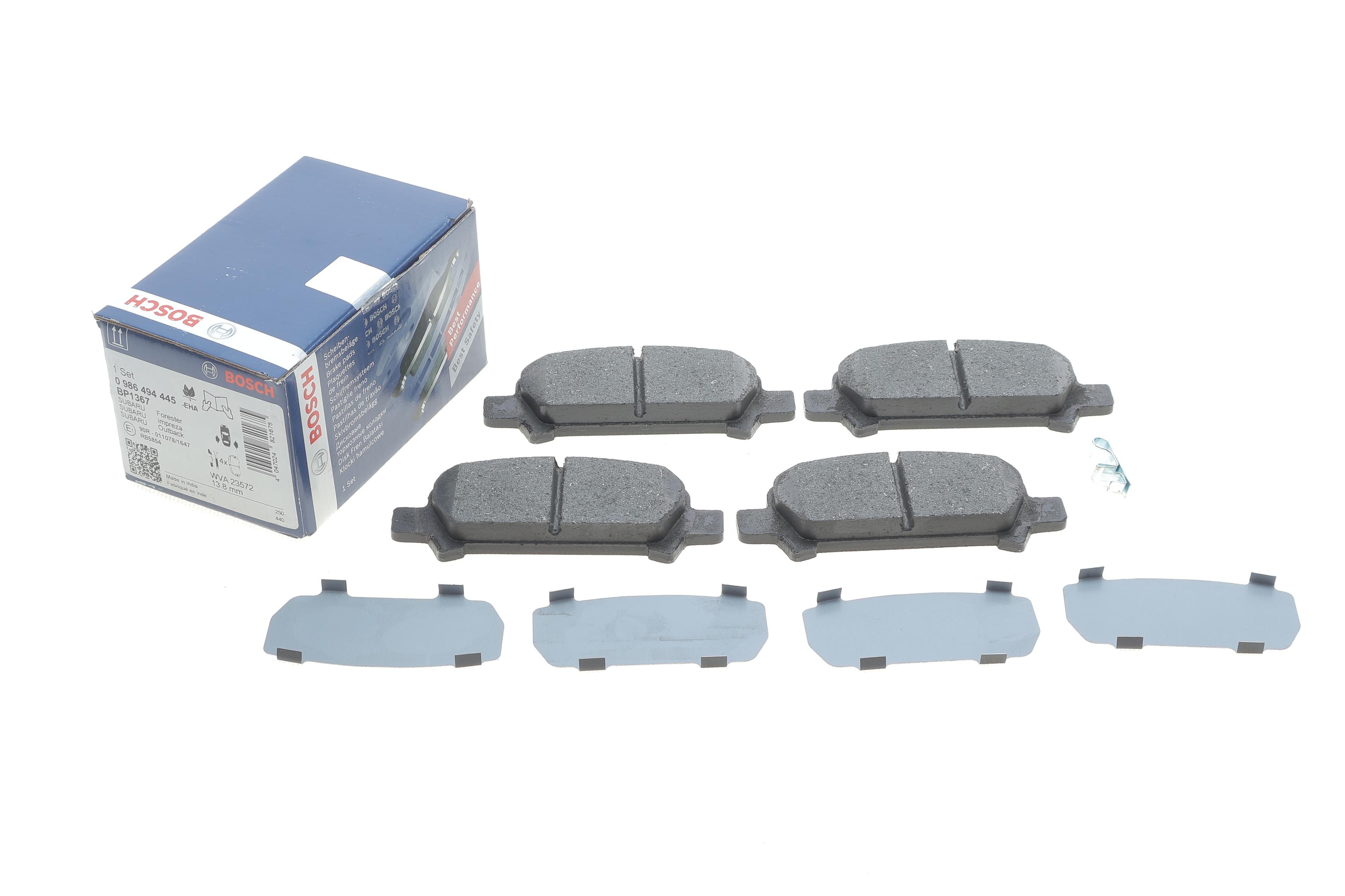 Колодки гальмівні (задні) Subaru Impreza/Outback/Forester 95-09