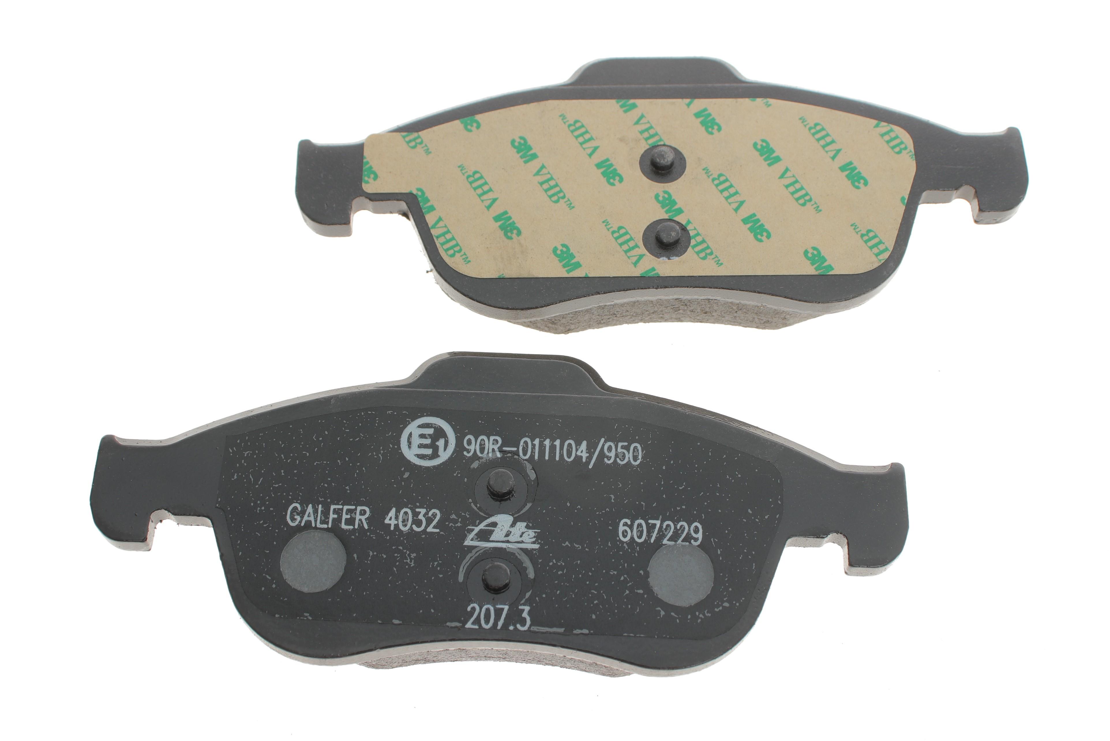 Колодки гальмівні (передні) Citroen C4 07-/Berlingo 05-/DS4/DS5 11-/Peugeot 5008 09-/Partner 08- (Ate)